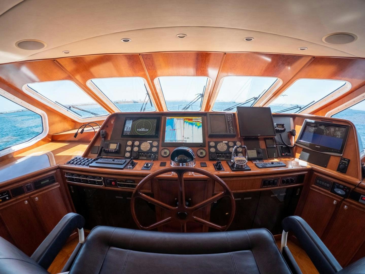 inside of a boat aboard LONE WOLF Yacht for Sale