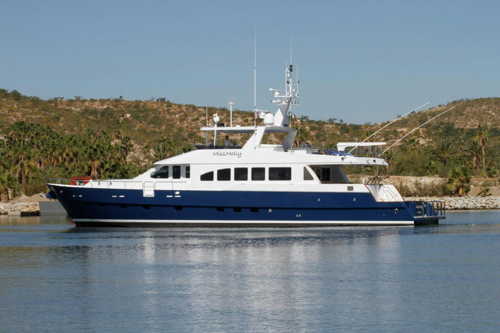a boat on the water aboard LONE WOLF Yacht for Sale