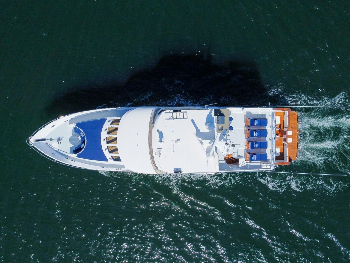 a container with a ship on it aboard LONE WOLF Yacht for Sale