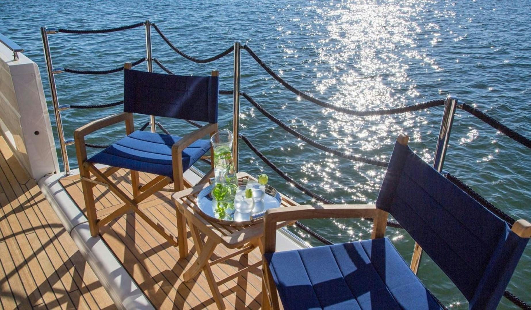 a boat on the water aboard ALANDREA Yacht for Sale