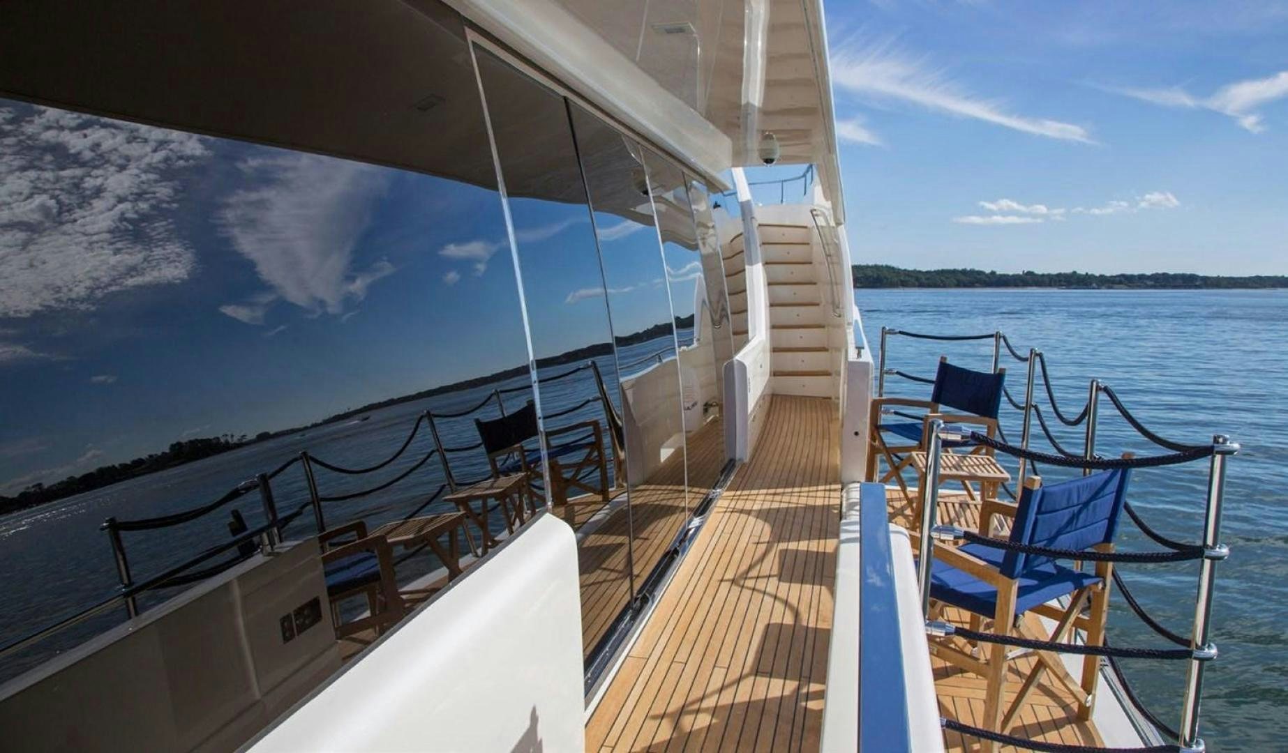a boat on the water aboard ALANDREA Yacht for Sale