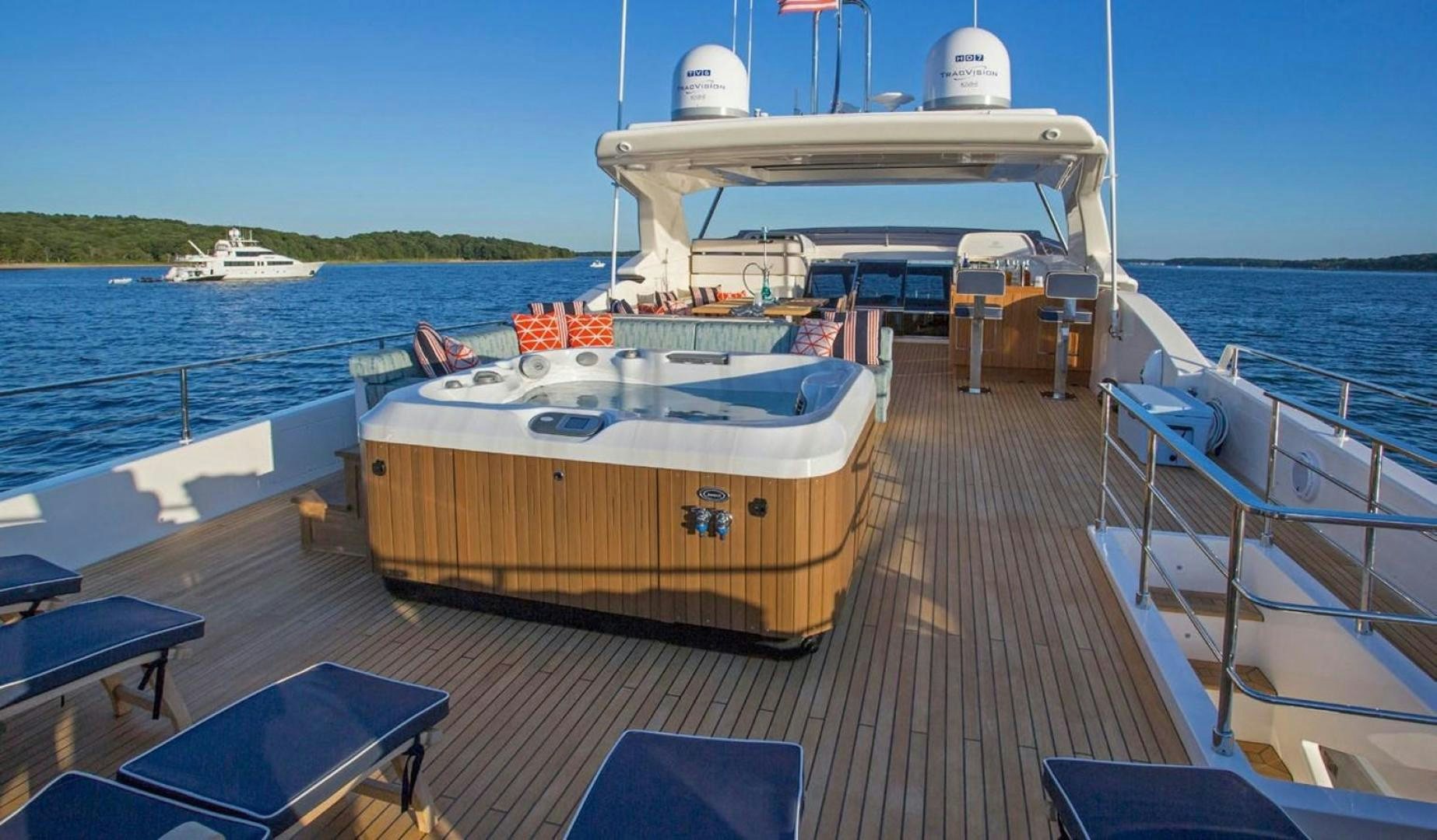 a boat on a dock aboard ALANDREA Yacht for Sale