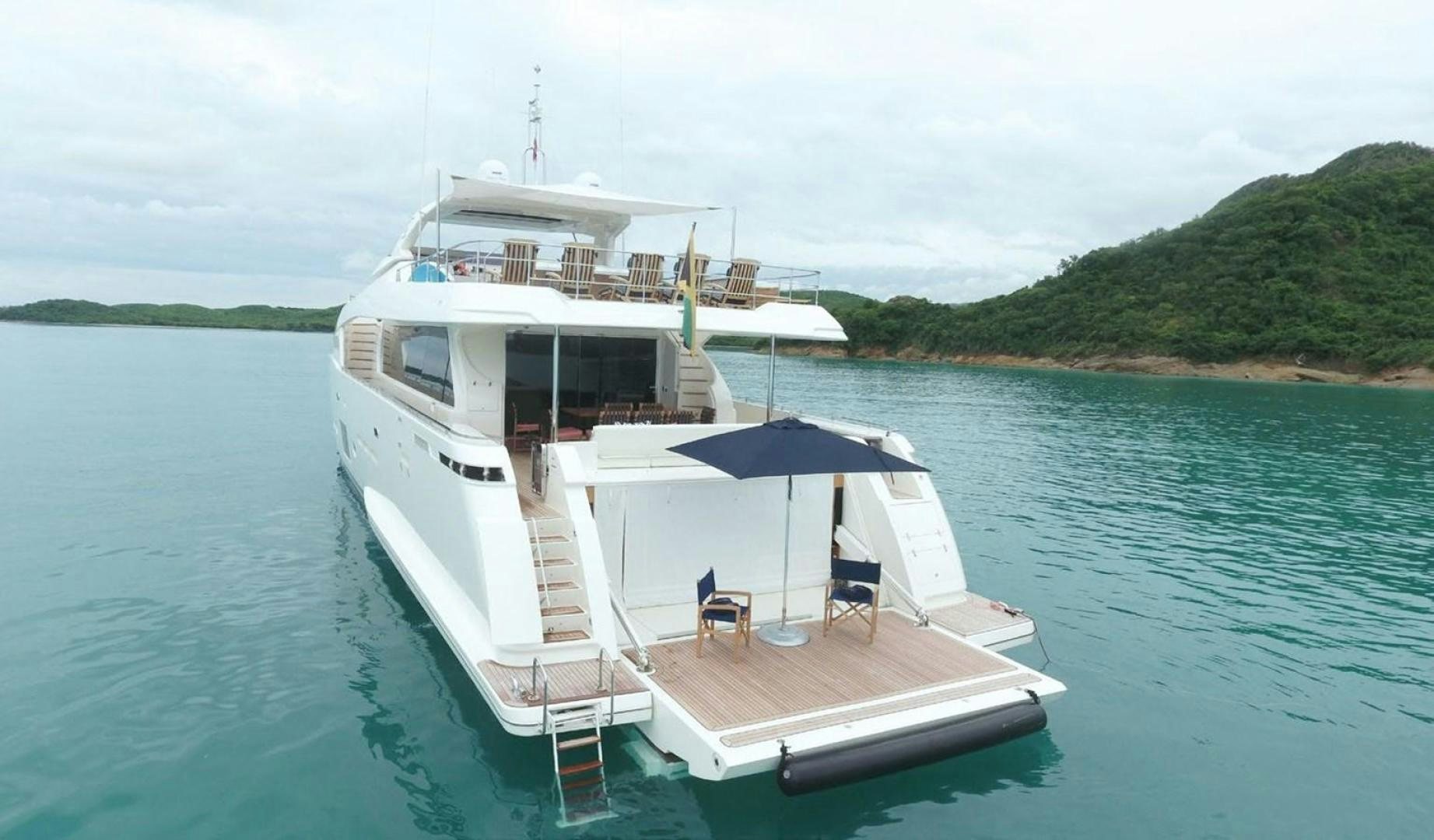 a boat in the water aboard ALANDREA Yacht for Sale