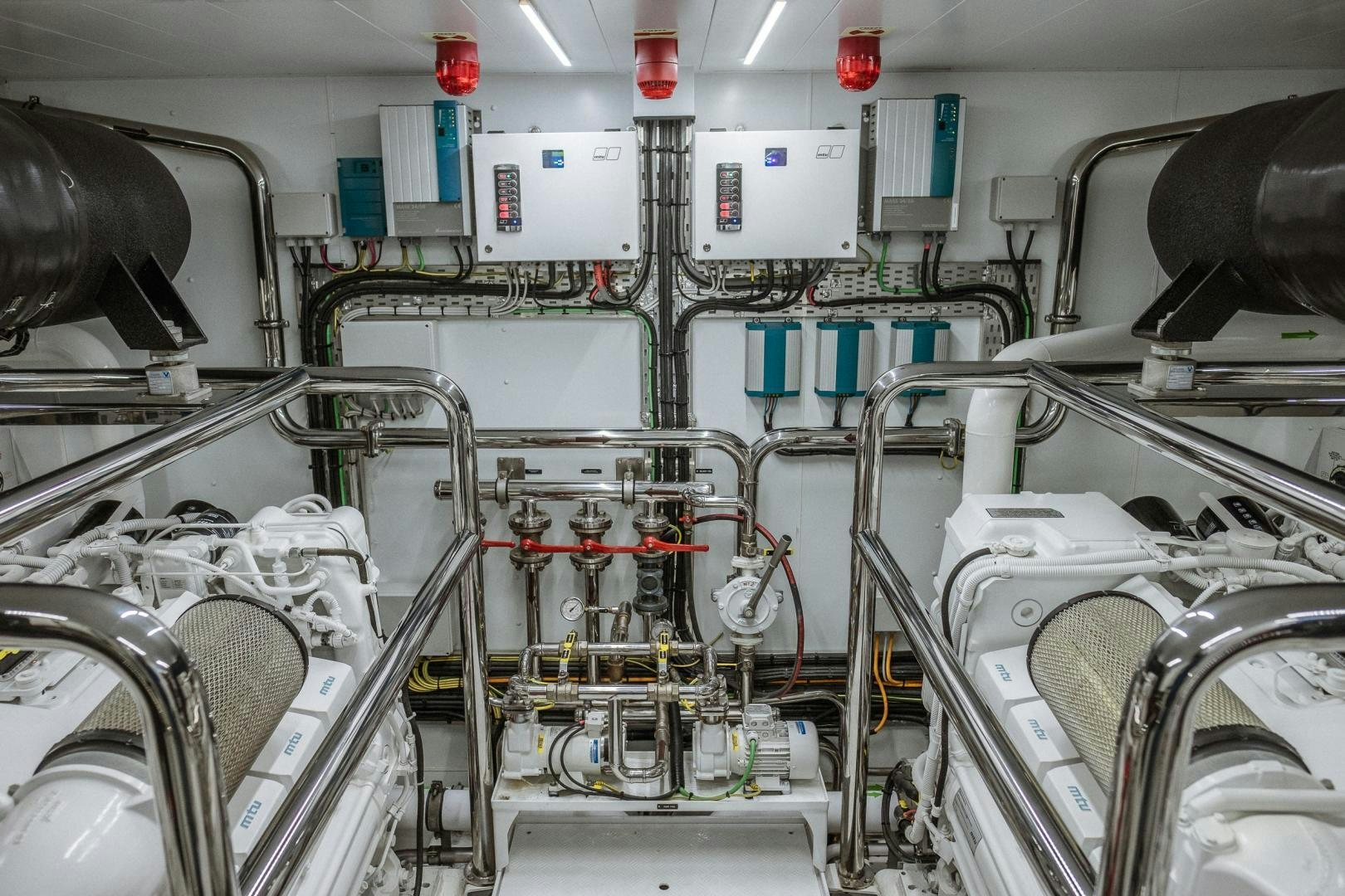 a close-up of a machine aboard AKAR XIII Yacht for Sale