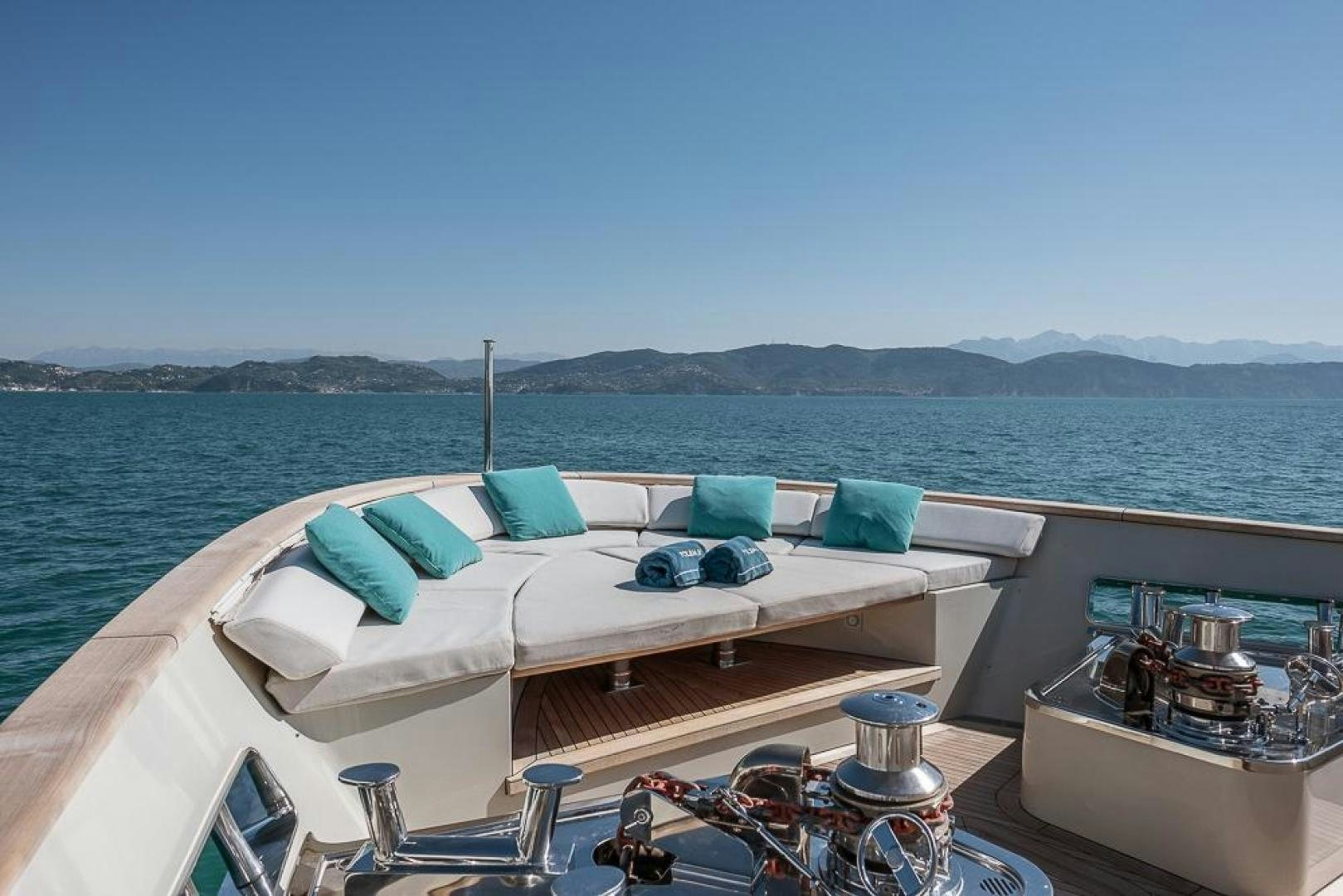 a boat on the water aboard AKAR XIII Yacht for Sale