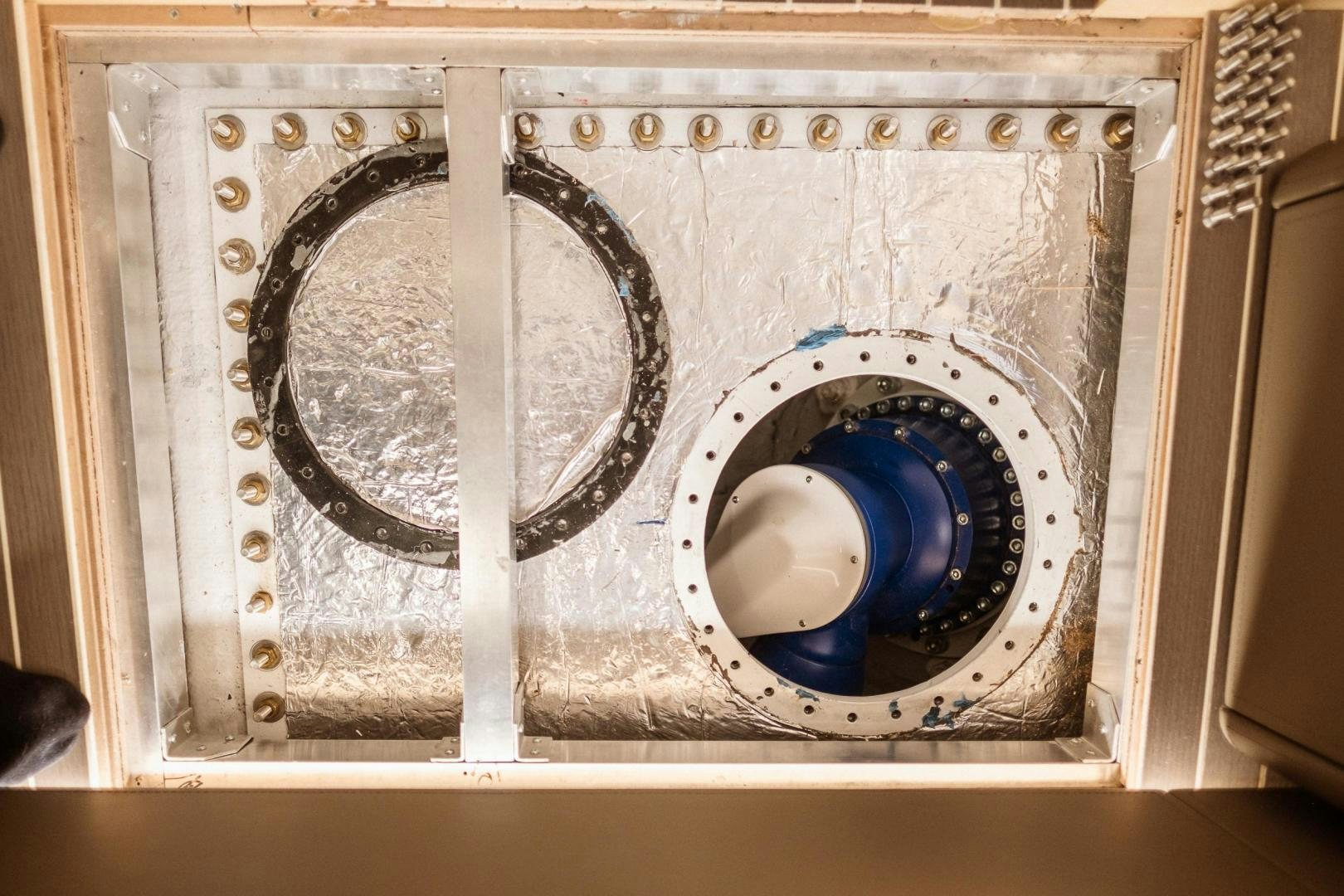 a speaker in a box aboard AKAR XIII Yacht for Sale