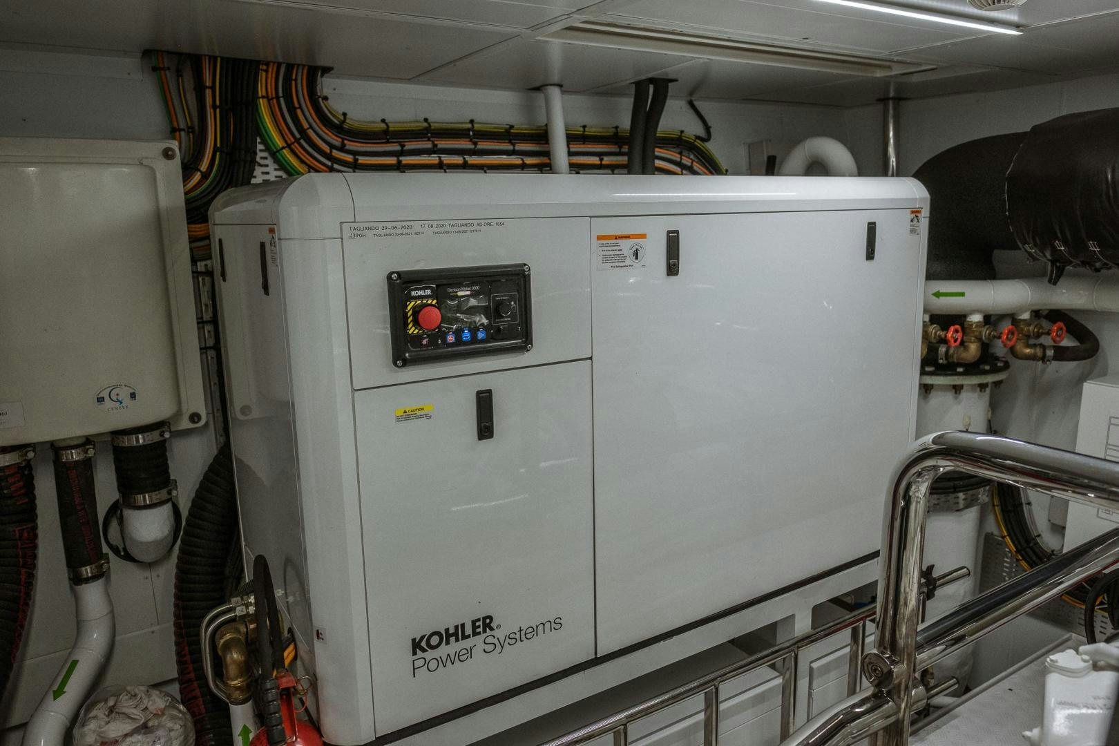 a machine in a factory aboard AKAR XIII Yacht for Sale