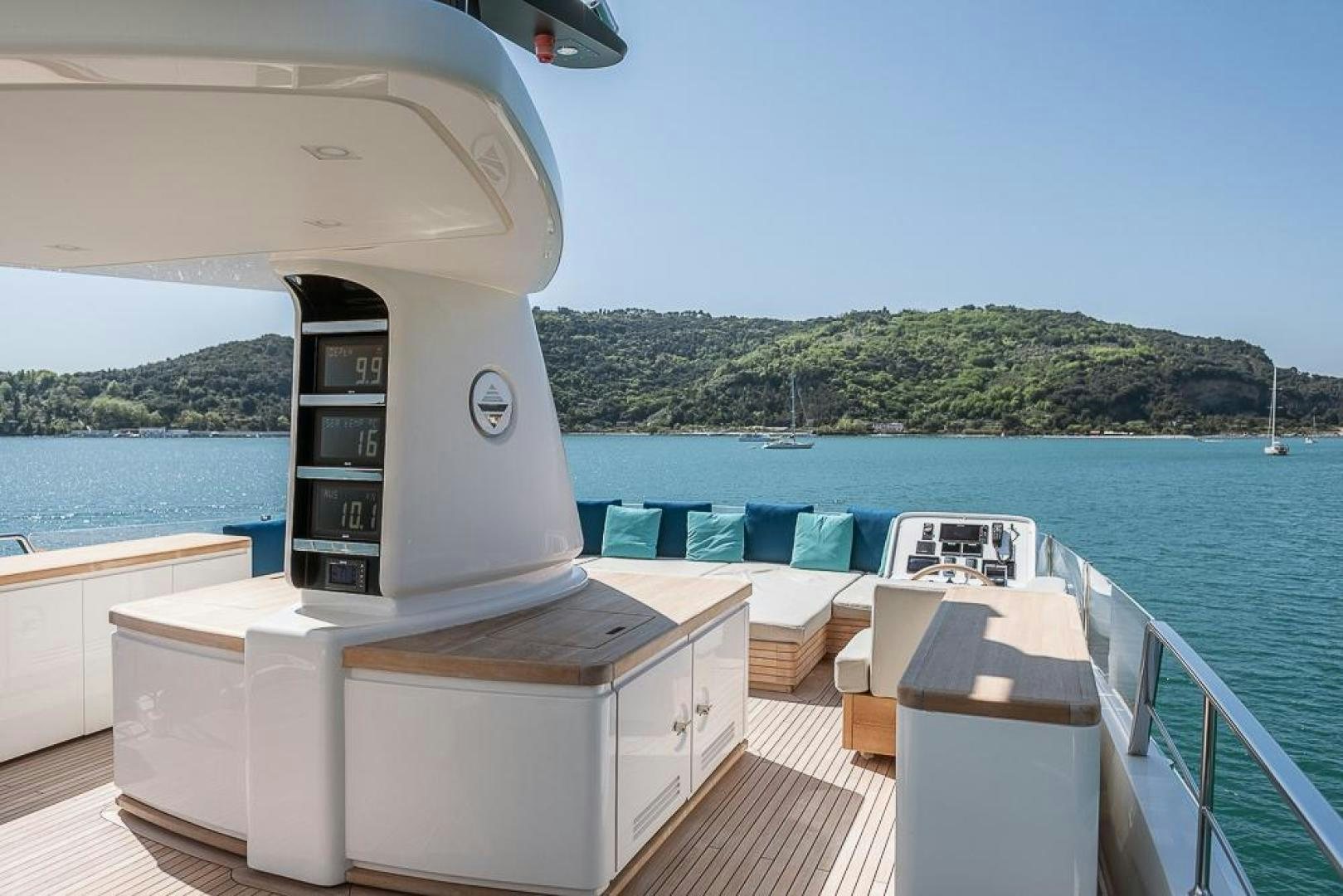 a boat on a body of water aboard AKAR XIII Yacht for Sale