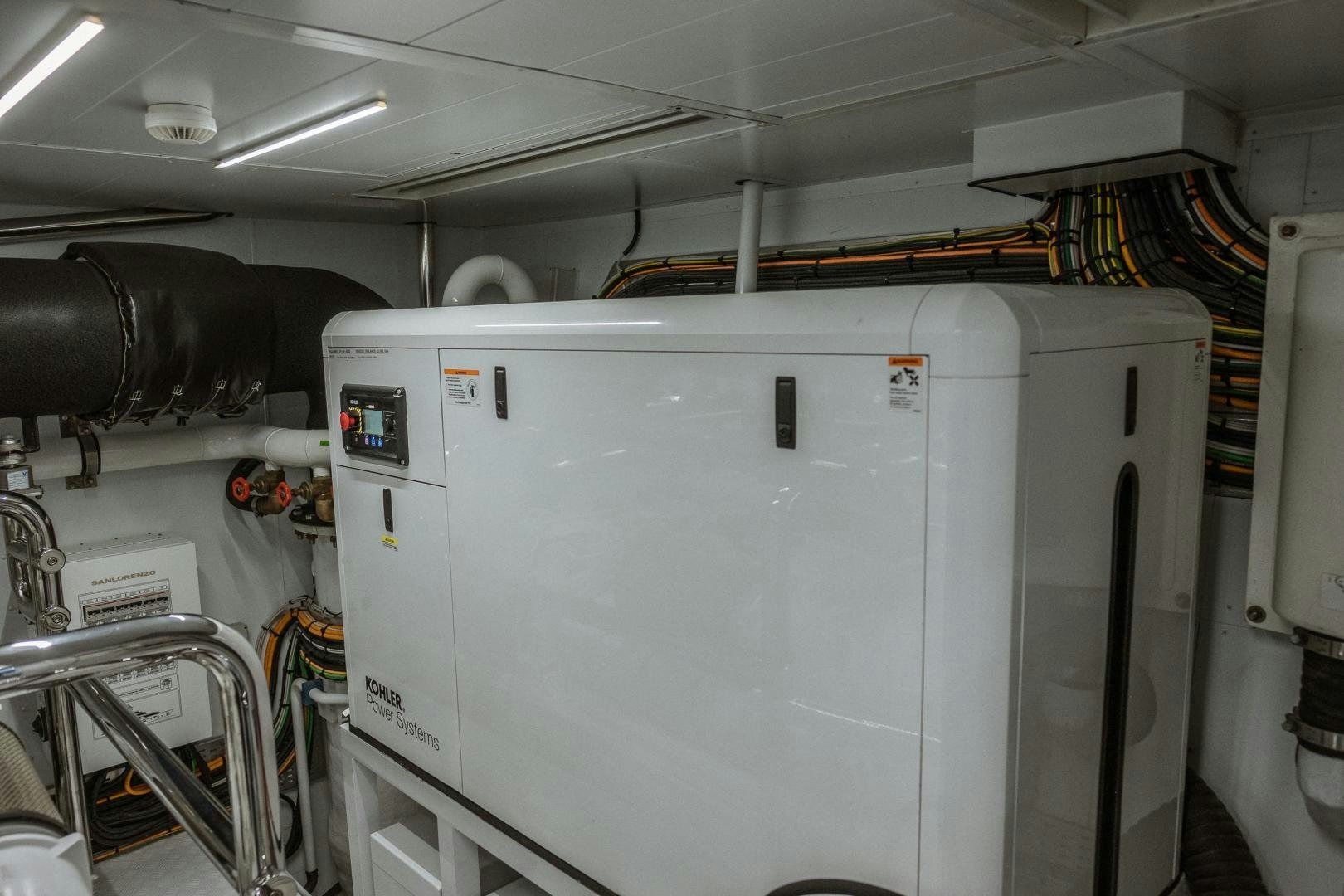 a machine in a factory aboard AKAR XIII Yacht for Sale