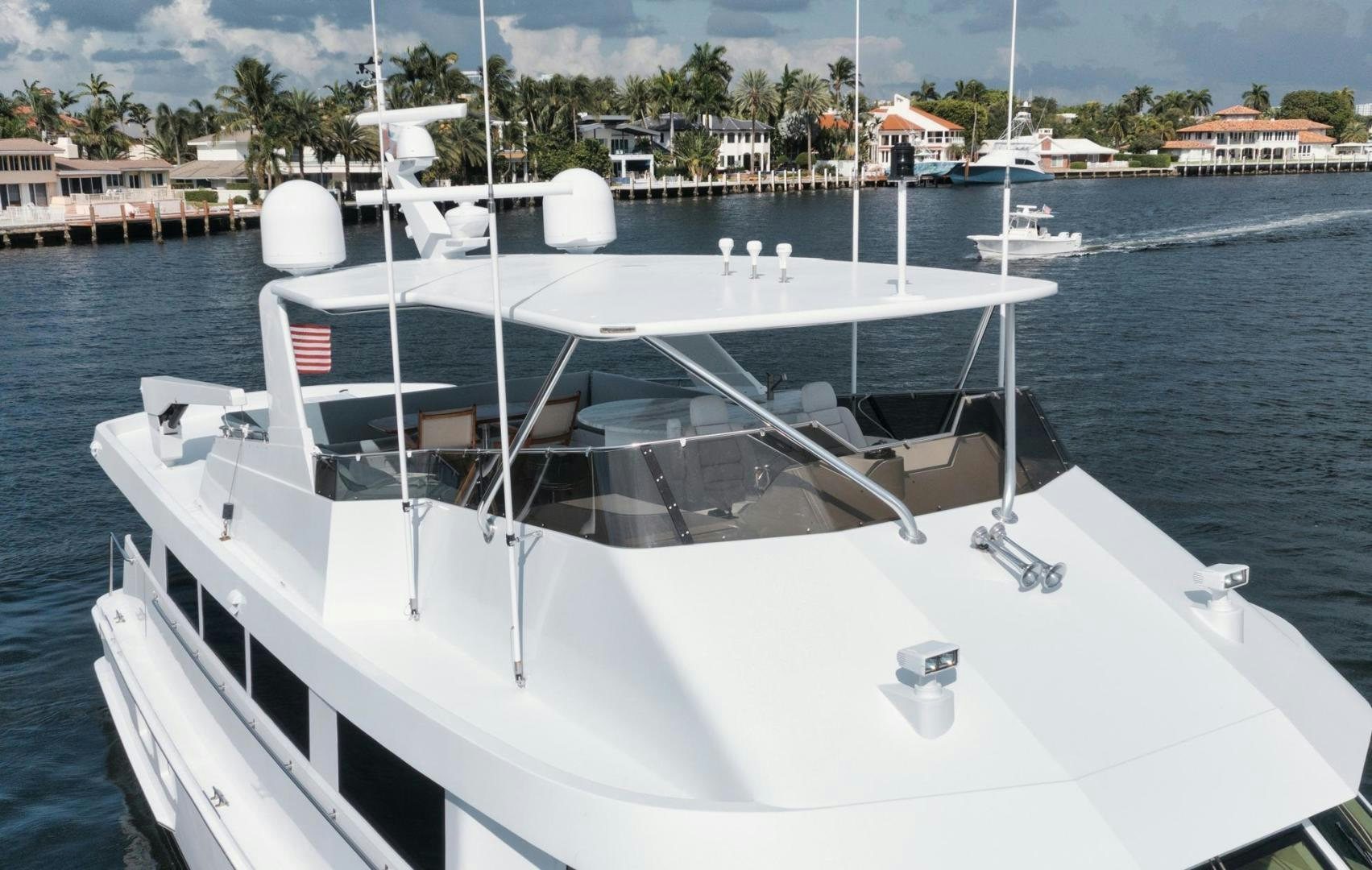 a boat on the water aboard HATT'S OFF Yacht for Sale