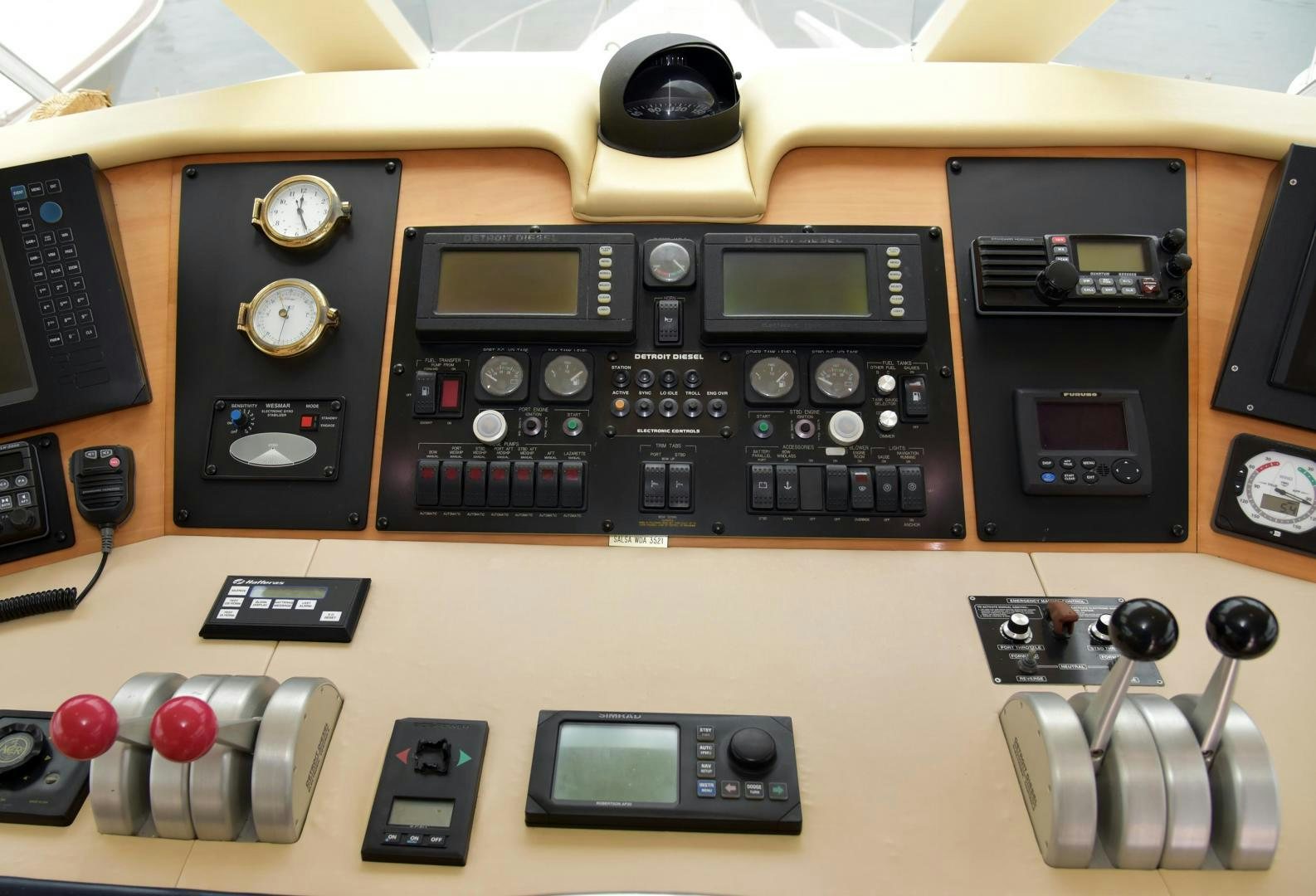 a group of electronic devices aboard SALSA Yacht for Sale
