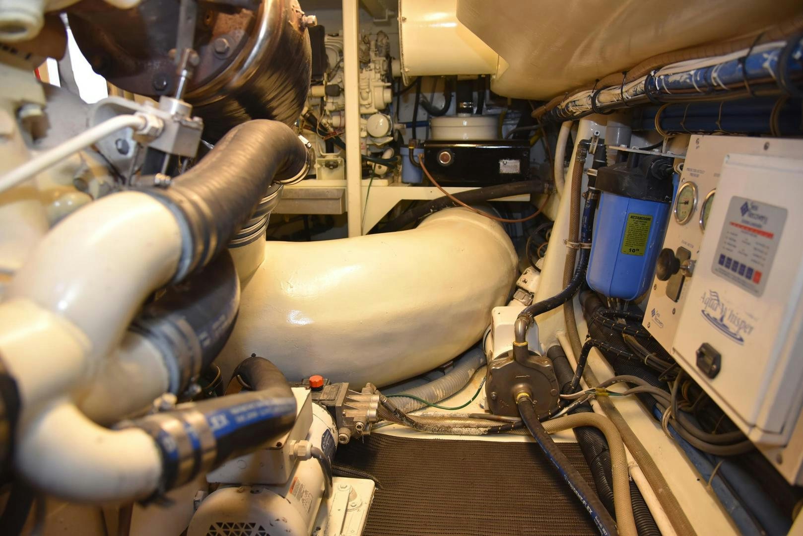 a machine with a large metal pipe aboard SALSA Yacht for Sale