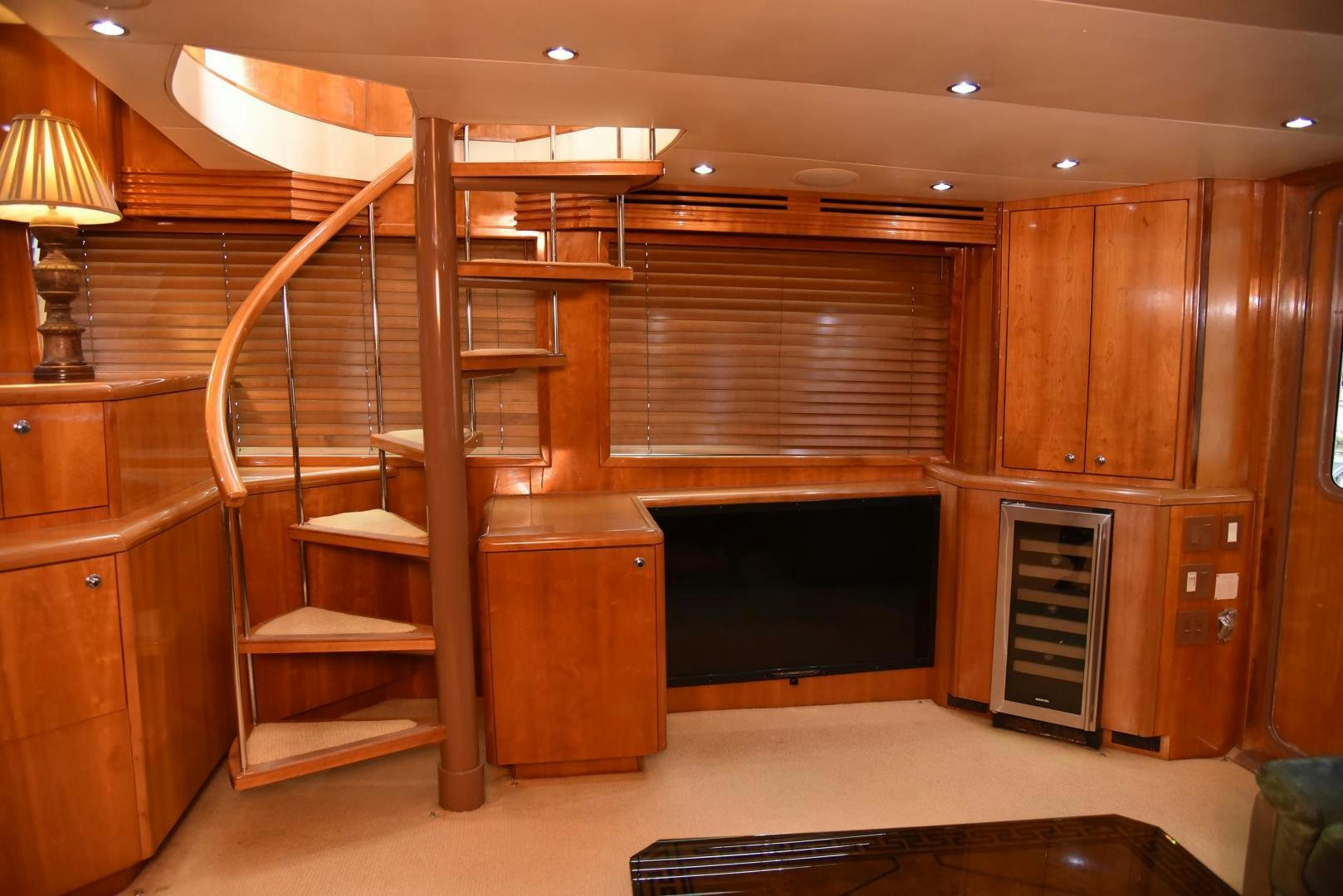 a room with a bunk bed and a tv aboard SALSA Yacht for Sale