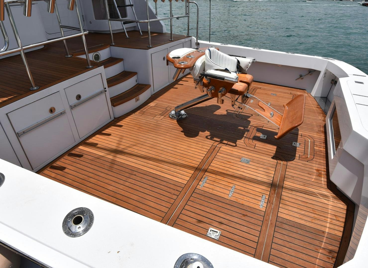 a wooden boat on the water aboard SALSA Yacht for Sale