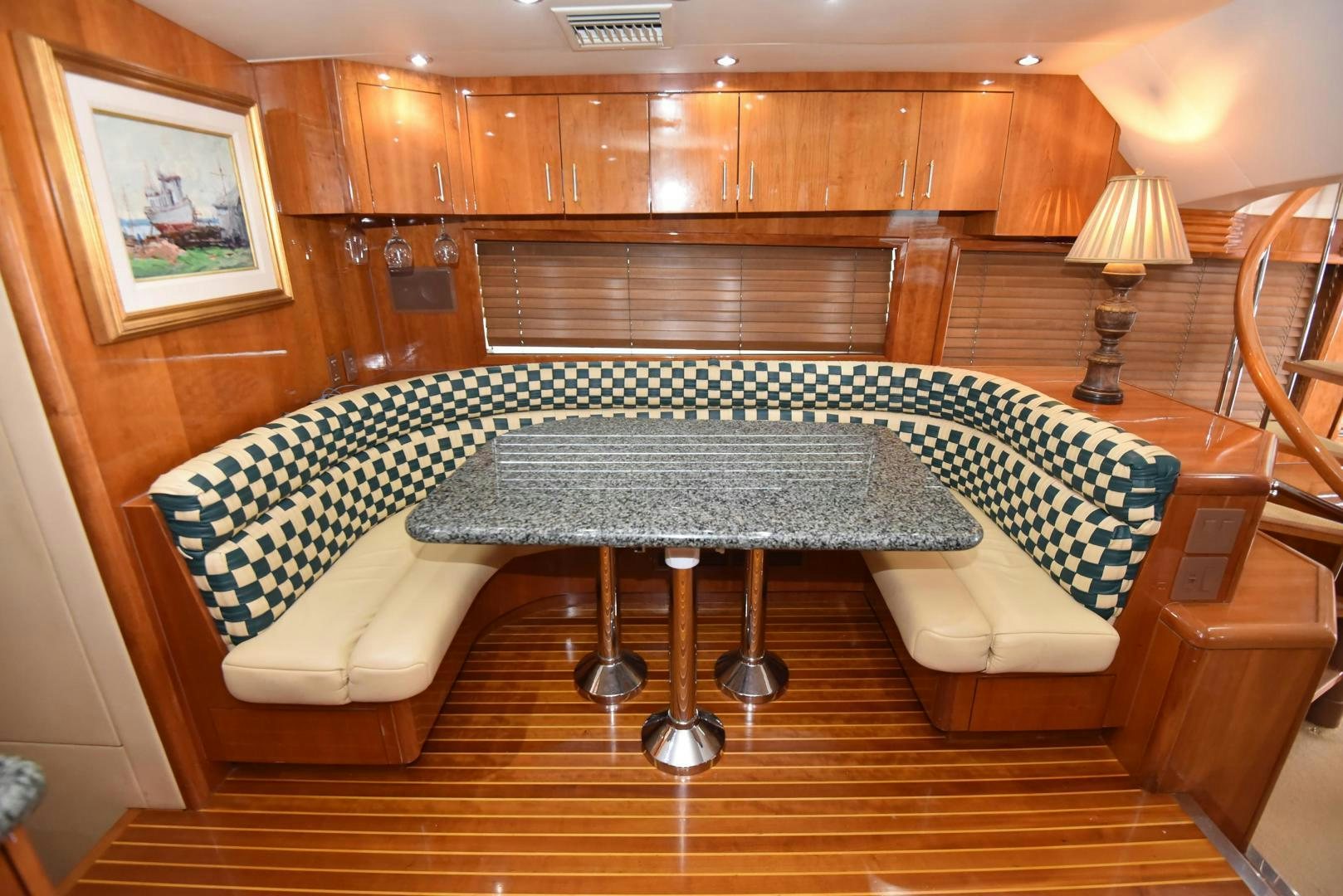 a pool table in a room aboard SALSA Yacht for Sale