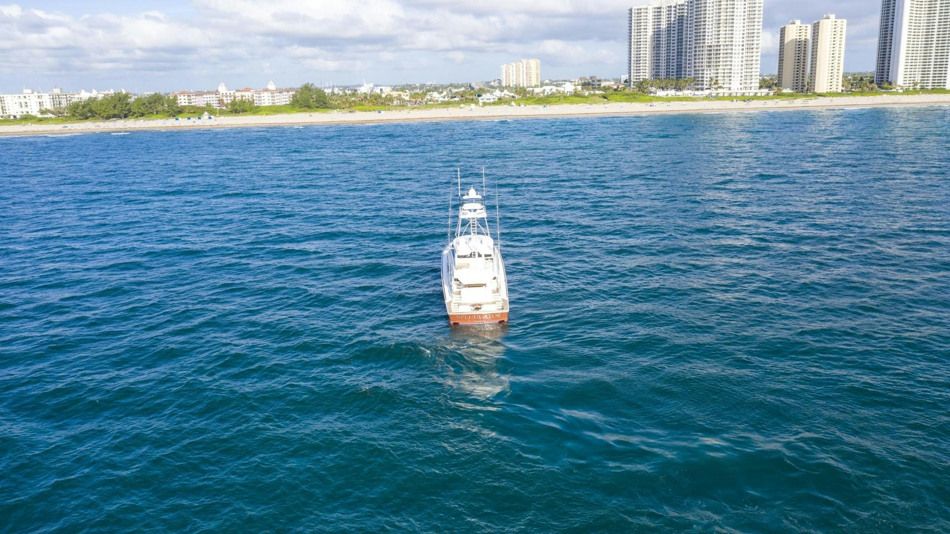 a boat on the water aboard SPECULATOR Yacht for Sale