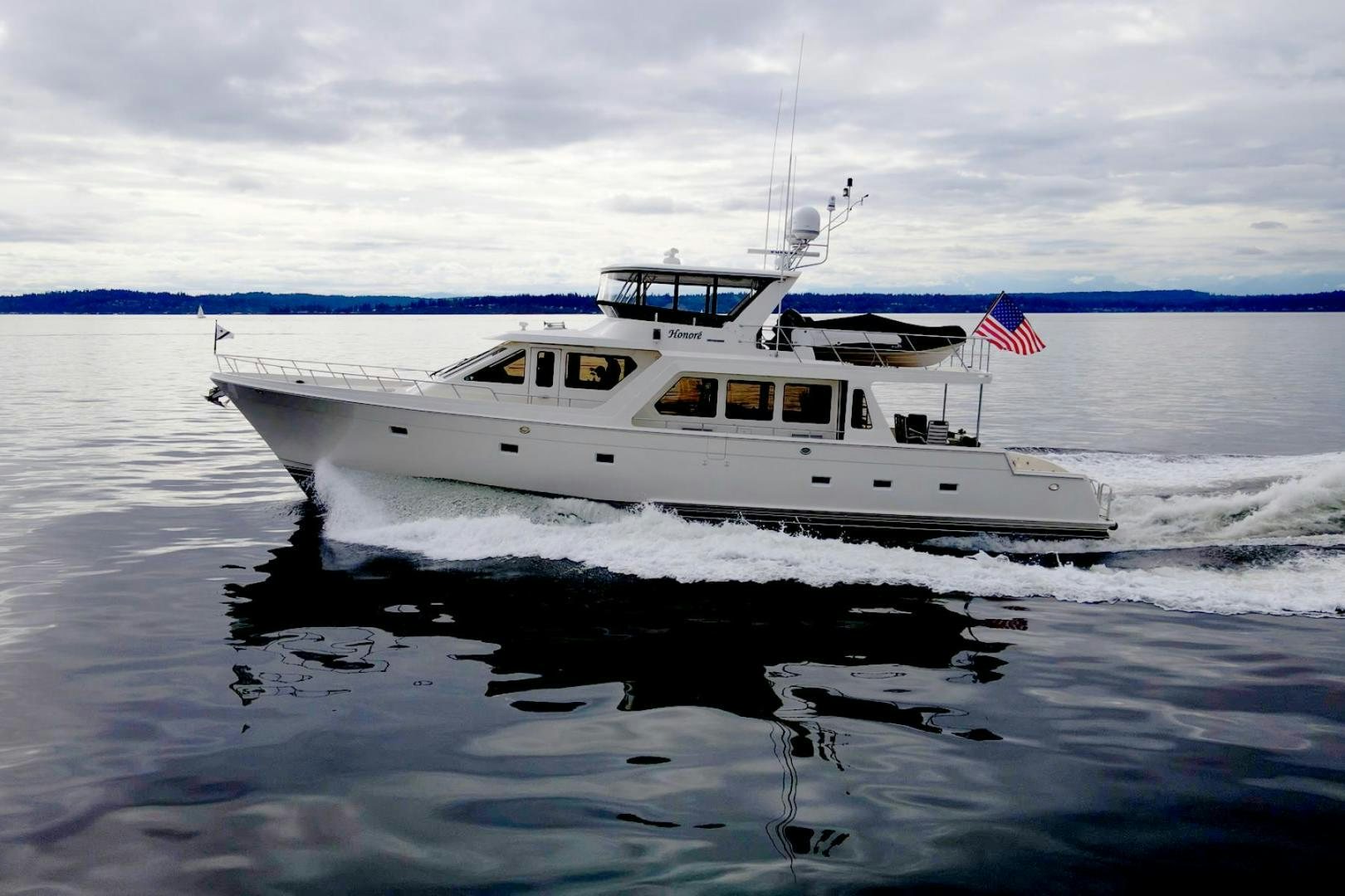 a boat in the water aboard HONORE Yacht for Sale