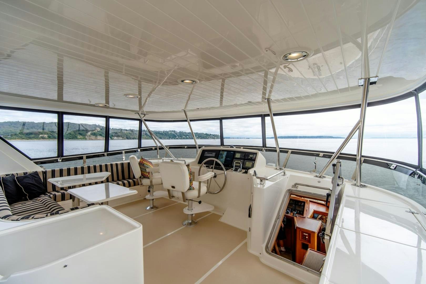 inside of a boat aboard HONORE Yacht for Sale