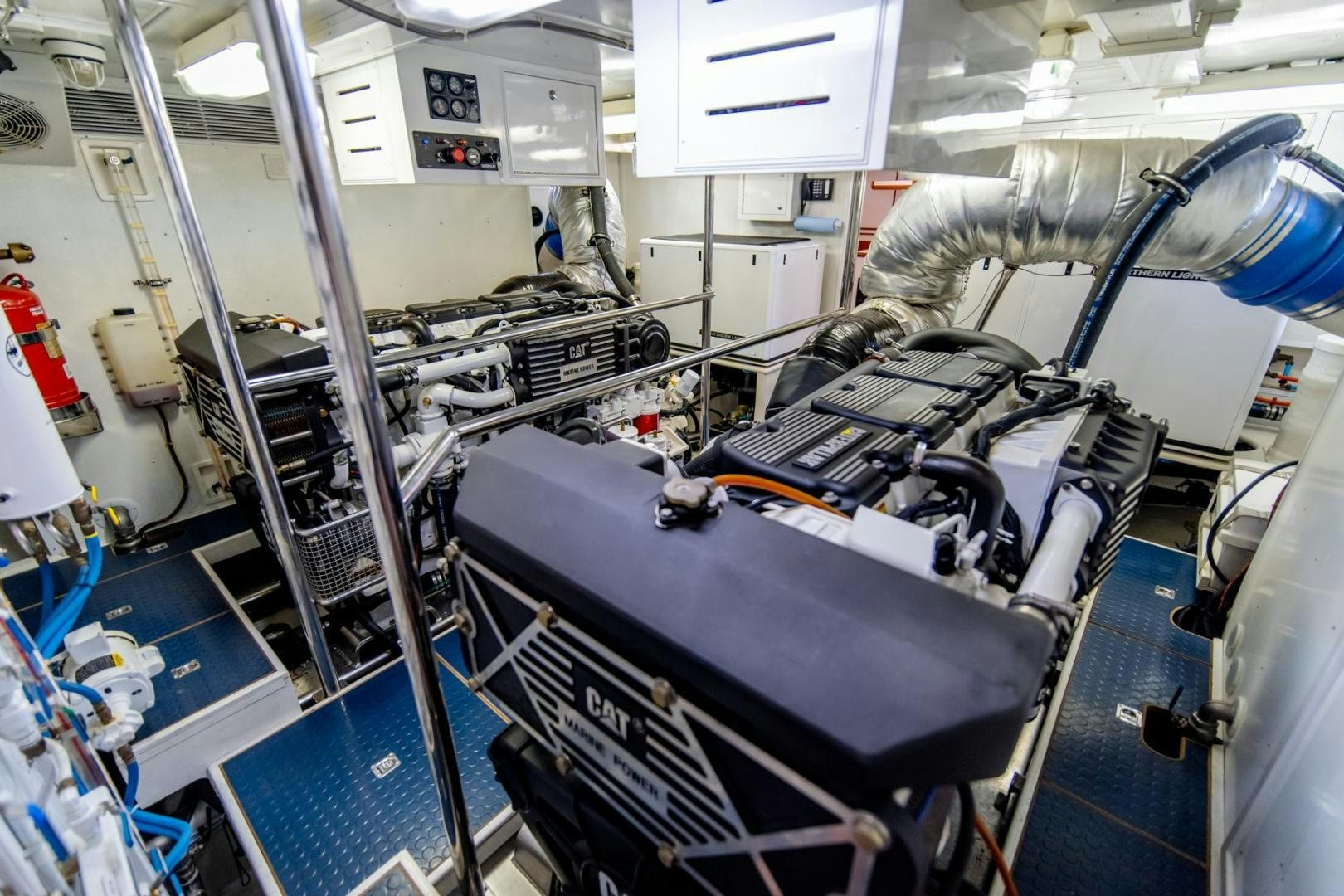 a room with machinery and equipment aboard HONORE Yacht for Sale