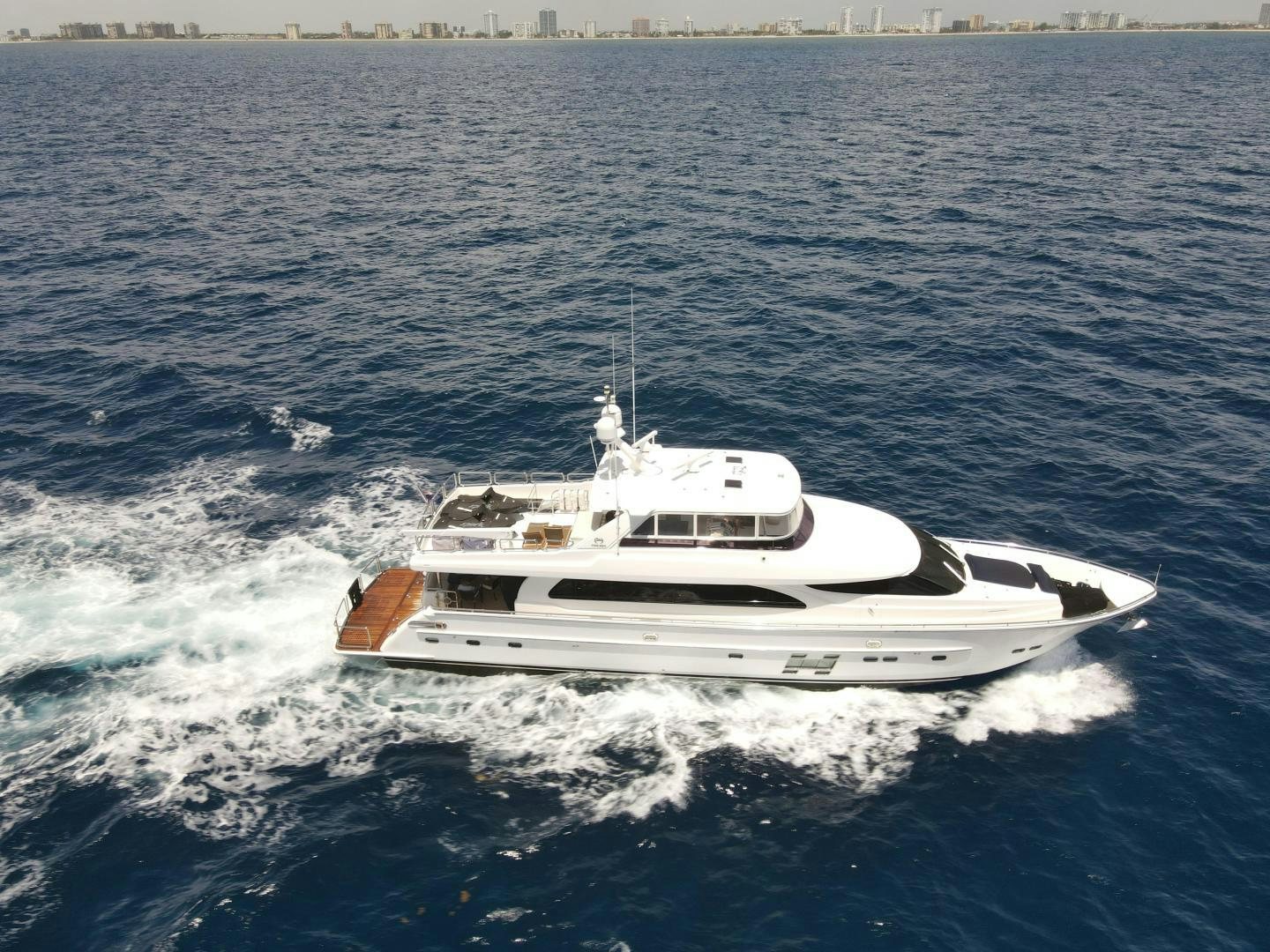 a boat on the water aboard AQUA LIFE Yacht for Sale