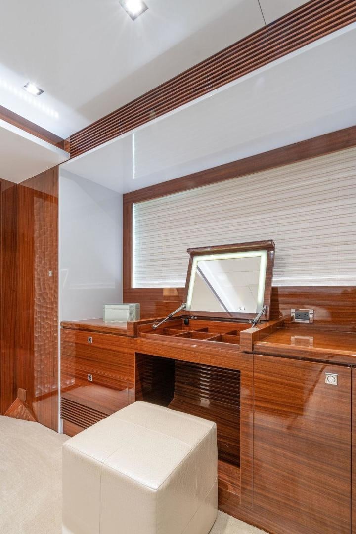 a room with a tv and a counter aboard AQUA LIFE Yacht for Sale