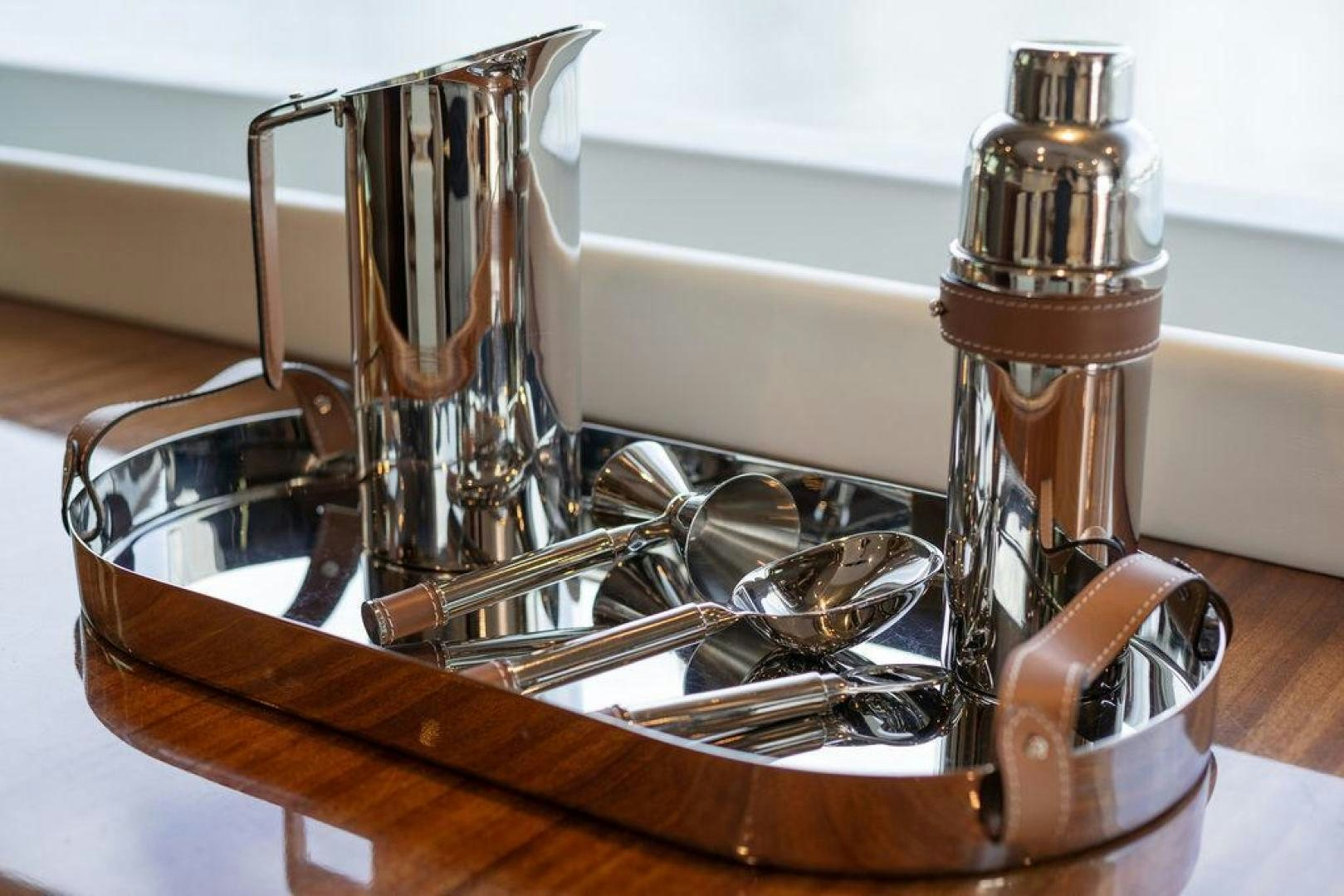 a metal object with a metal handle aboard AQUA LIFE Yacht for Sale