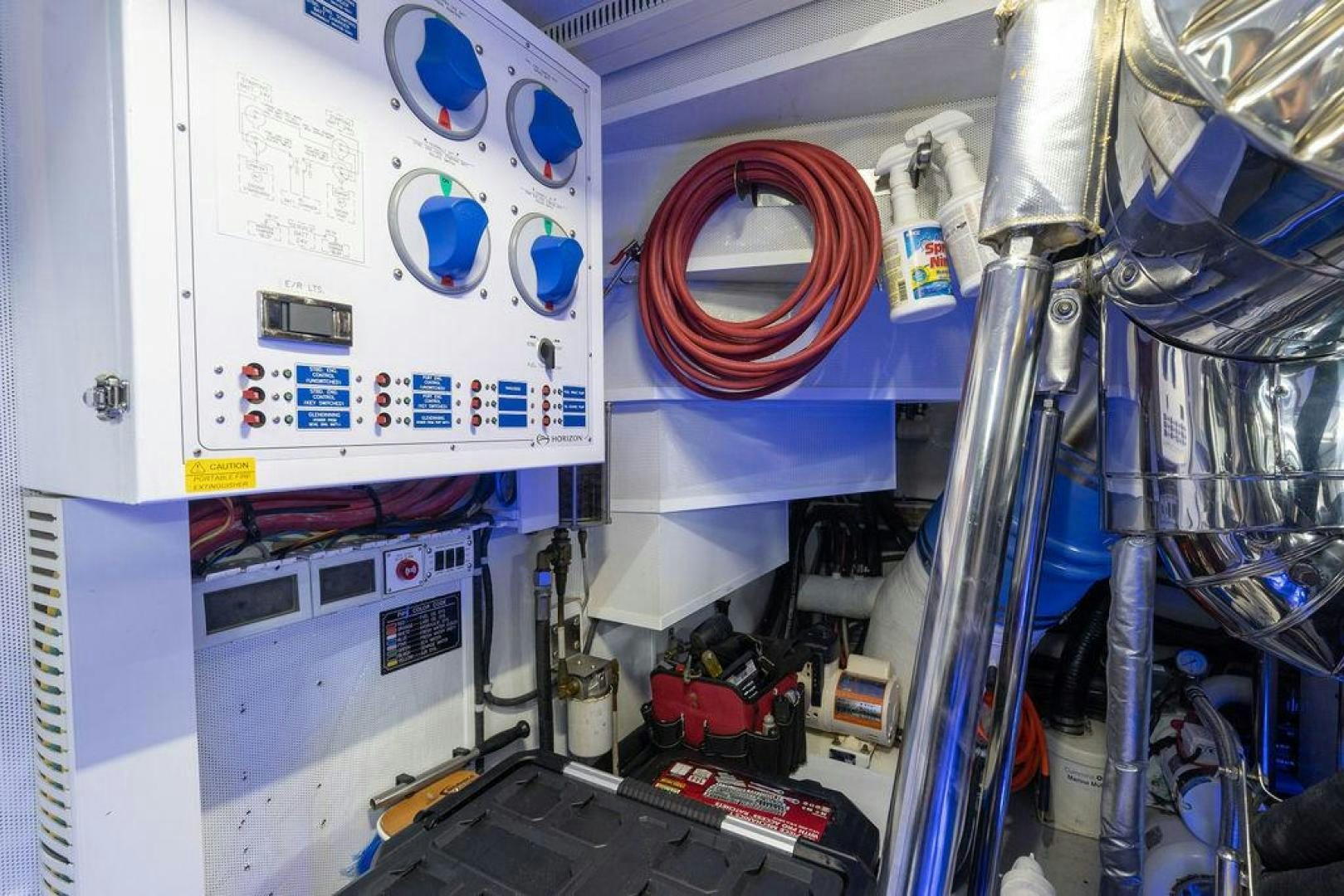 a machine with a red circle aboard AQUA LIFE Yacht for Sale
