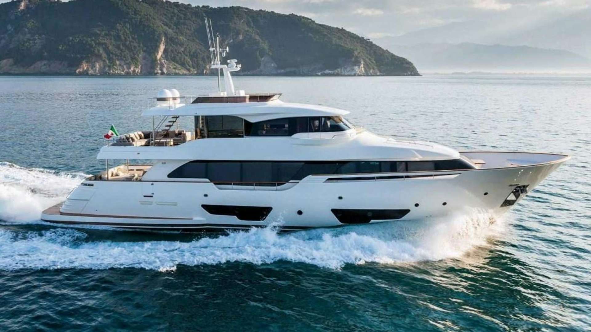 a boat on the water aboard ZEN Yacht for Sale