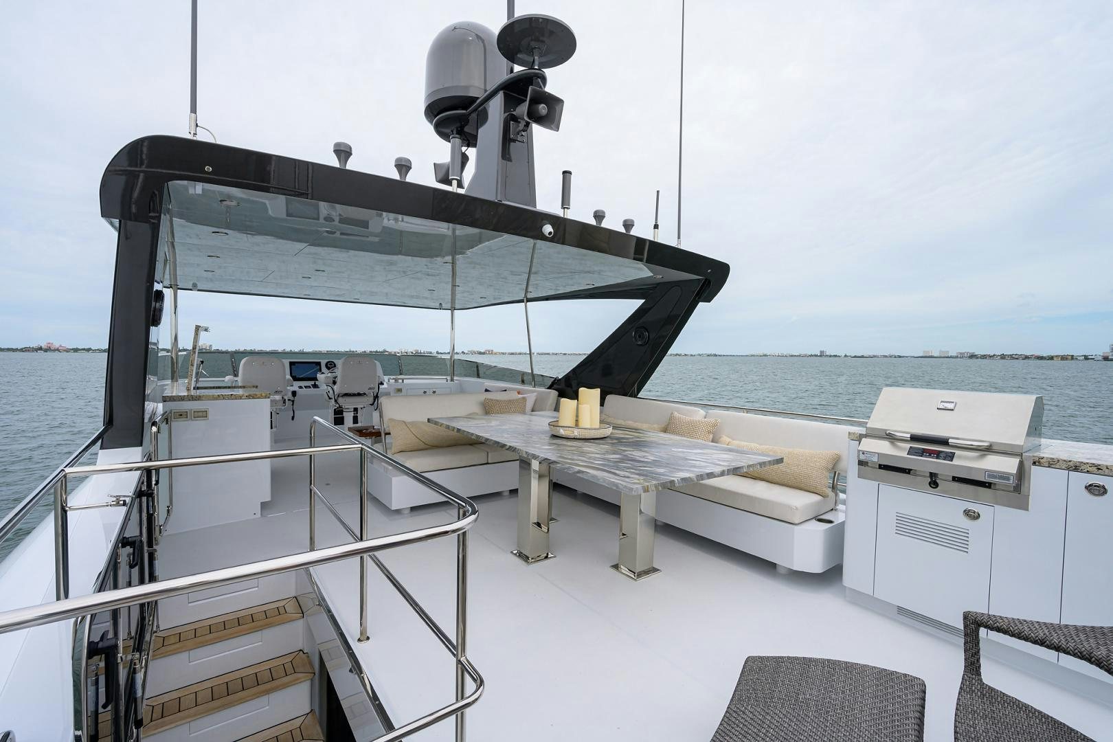 a boat on the water aboard MY 3 GALS Yacht for Sale