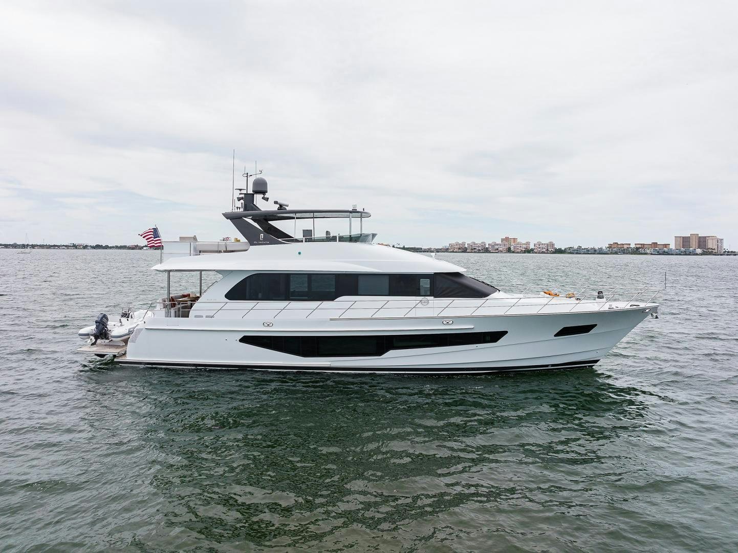 a boat on the water aboard MY 3 GALS Yacht for Sale
