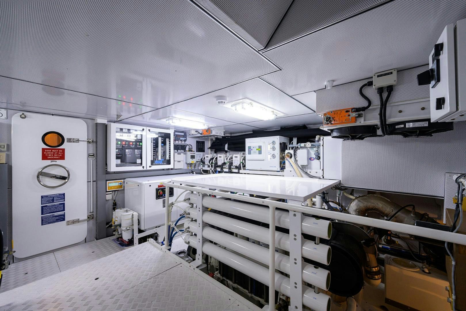 a large industrial kitchen aboard MY 3 GALS Yacht for Sale