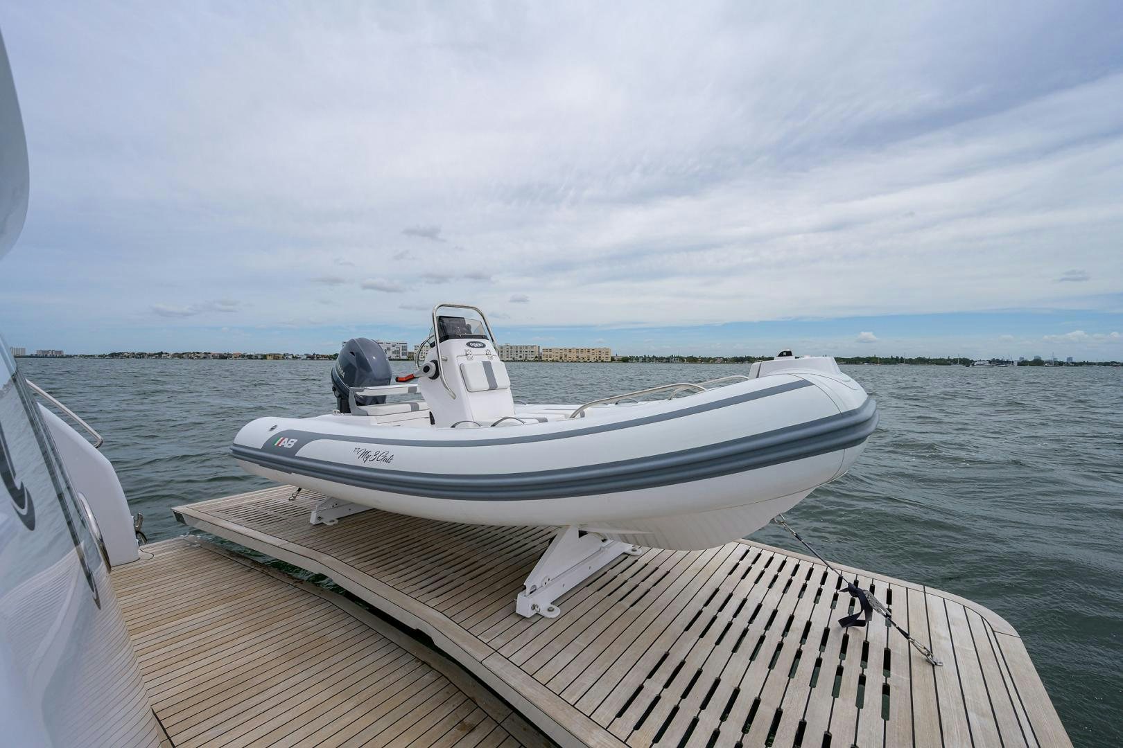 a boat on the water aboard MY 3 GALS Yacht for Sale
