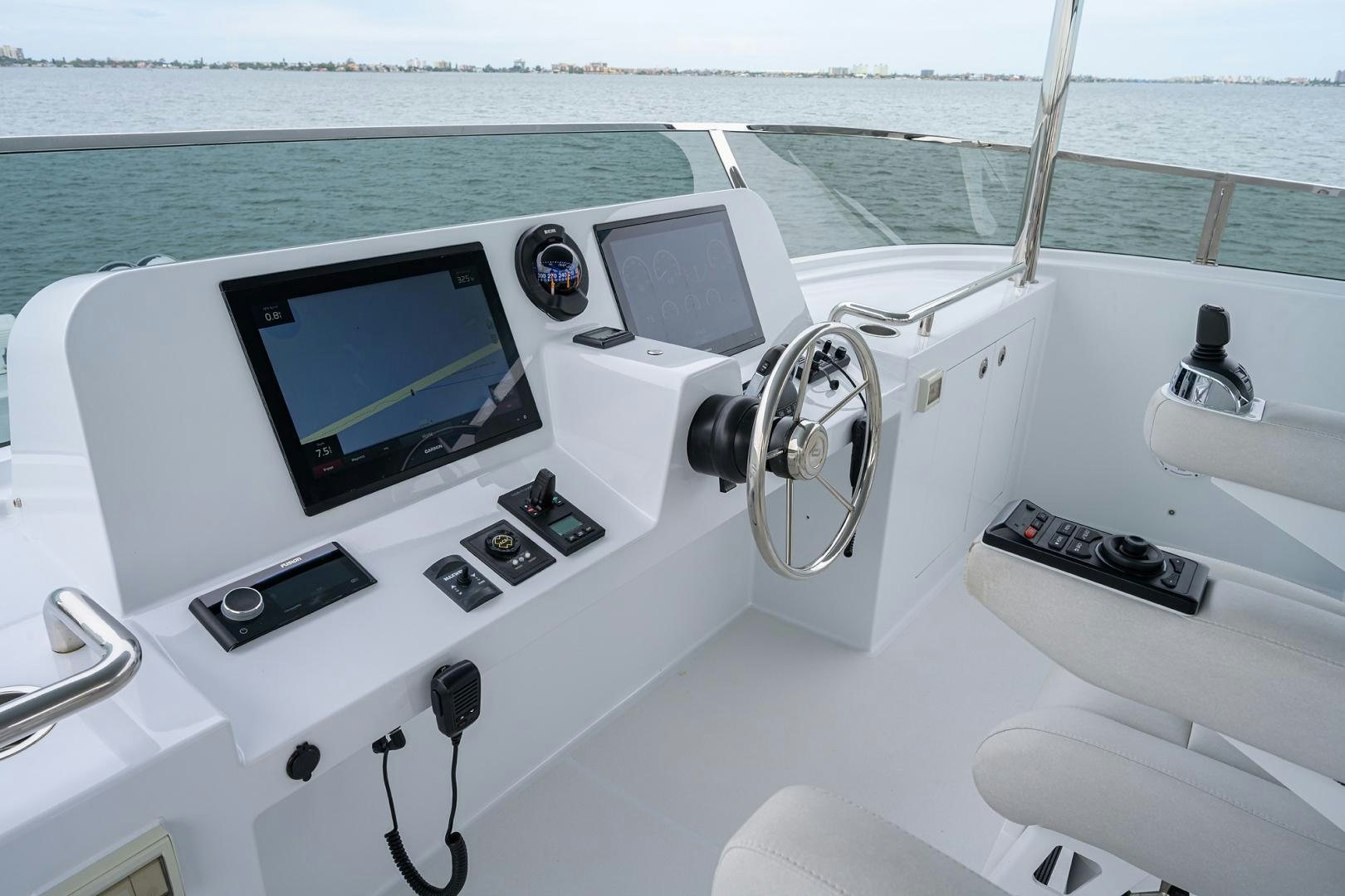 a cockpit of a plane aboard MY 3 GALS Yacht for Sale