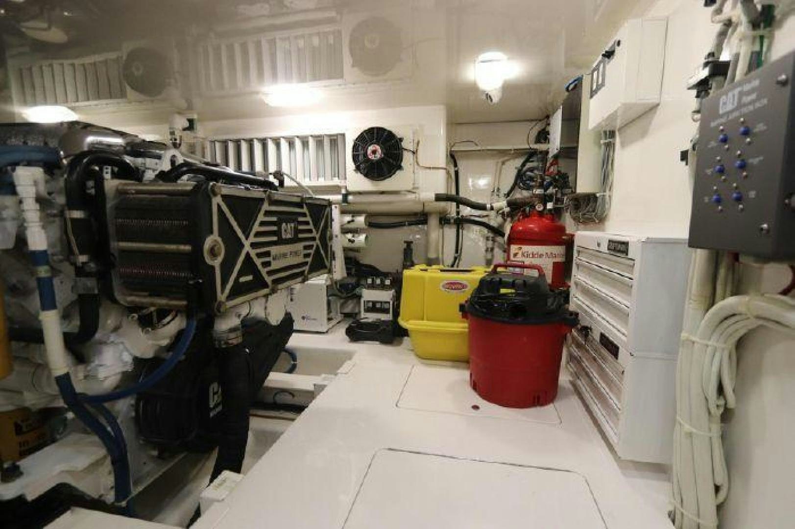 a room with machinery and equipment aboard GABEA Yacht for Sale