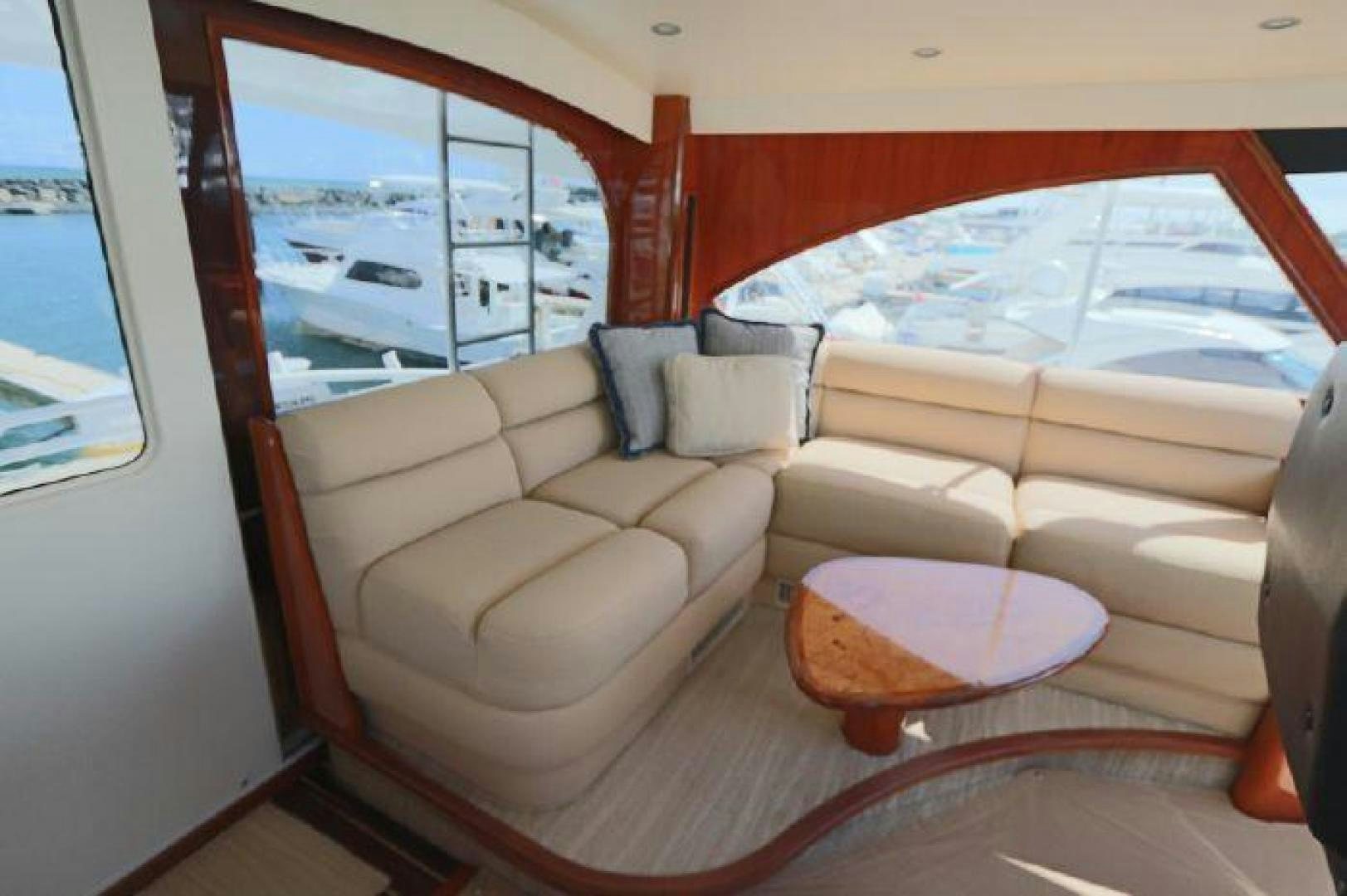 a couch in a room aboard GABEA Yacht for Sale
