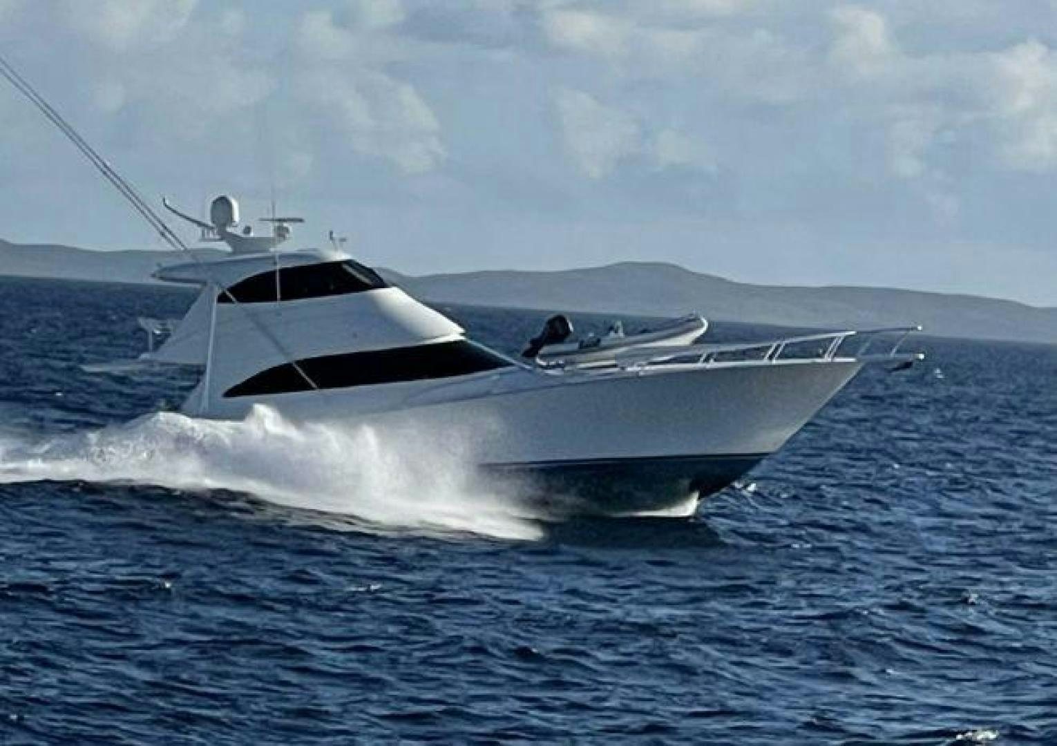 a white yacht in the water aboard GABEA Yacht for Sale