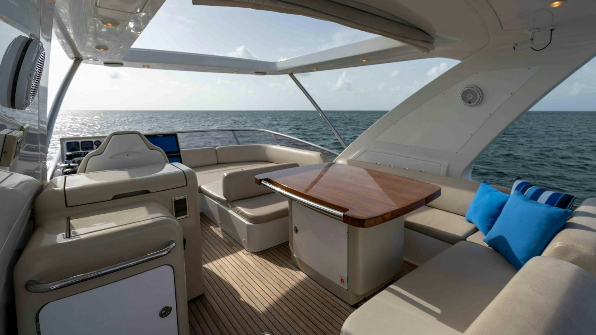 inside of a boat aboard 4-PLAY Yacht for Sale