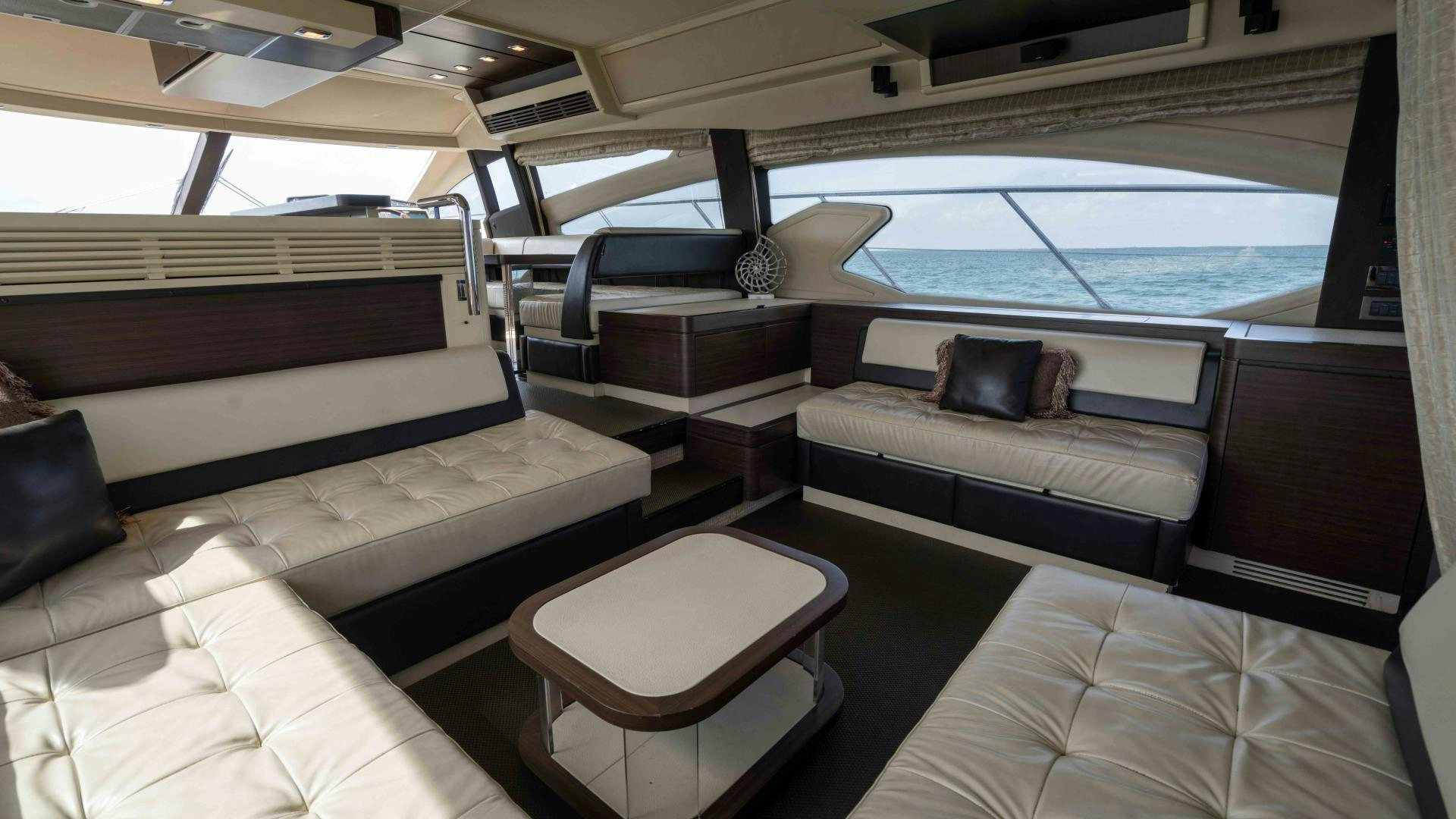 inside of a boat aboard 4-PLAY Yacht for Sale