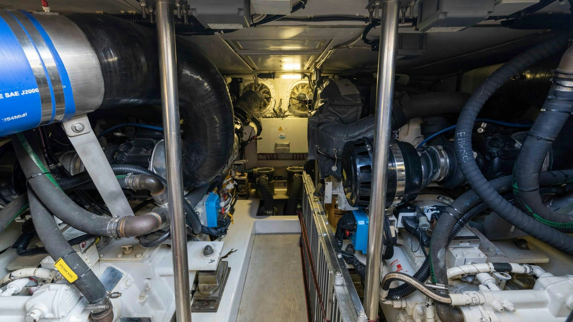 a close-up of a machine aboard 4-PLAY Yacht for Sale