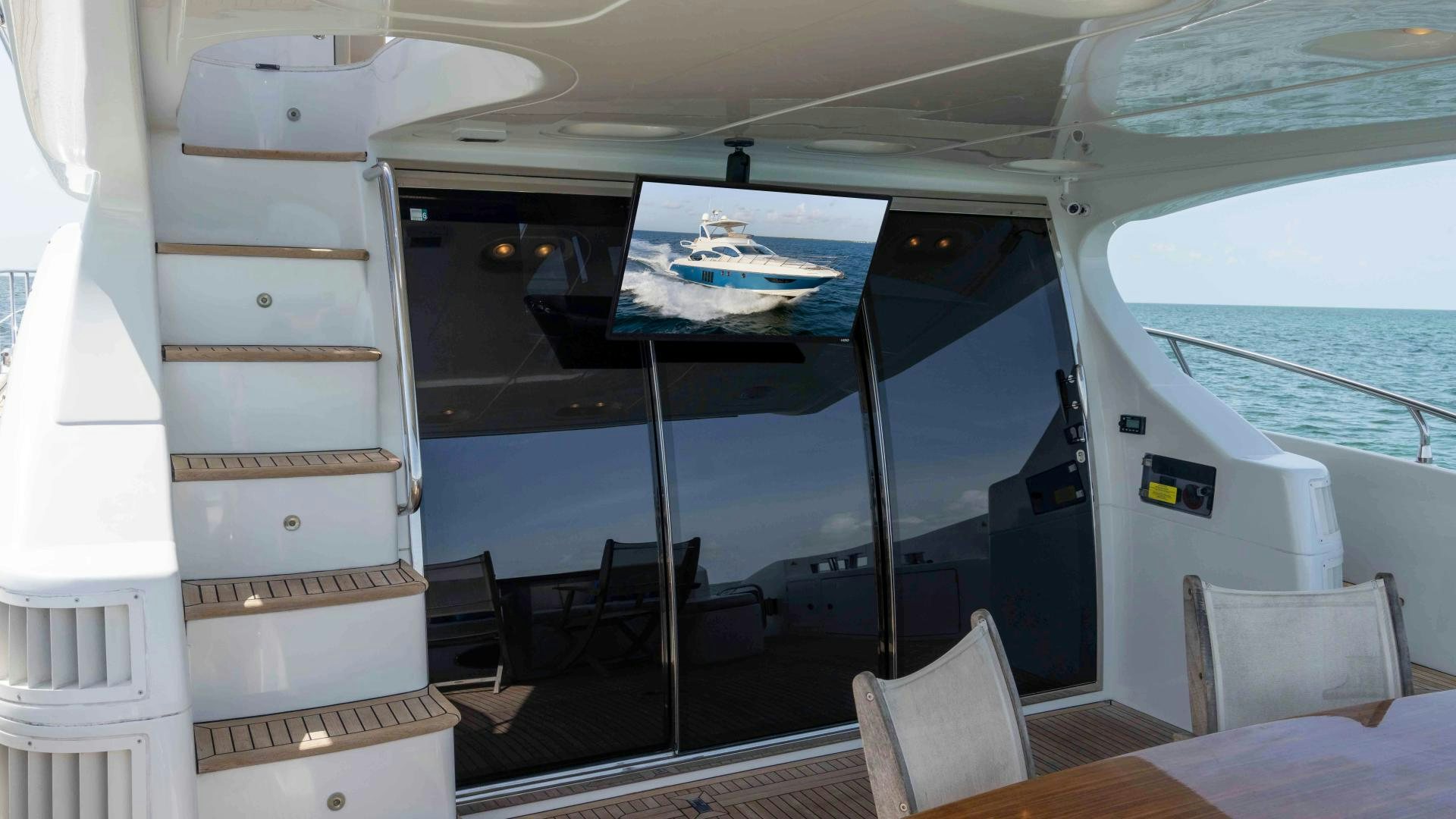 inside of a boat aboard 4-PLAY Yacht for Sale