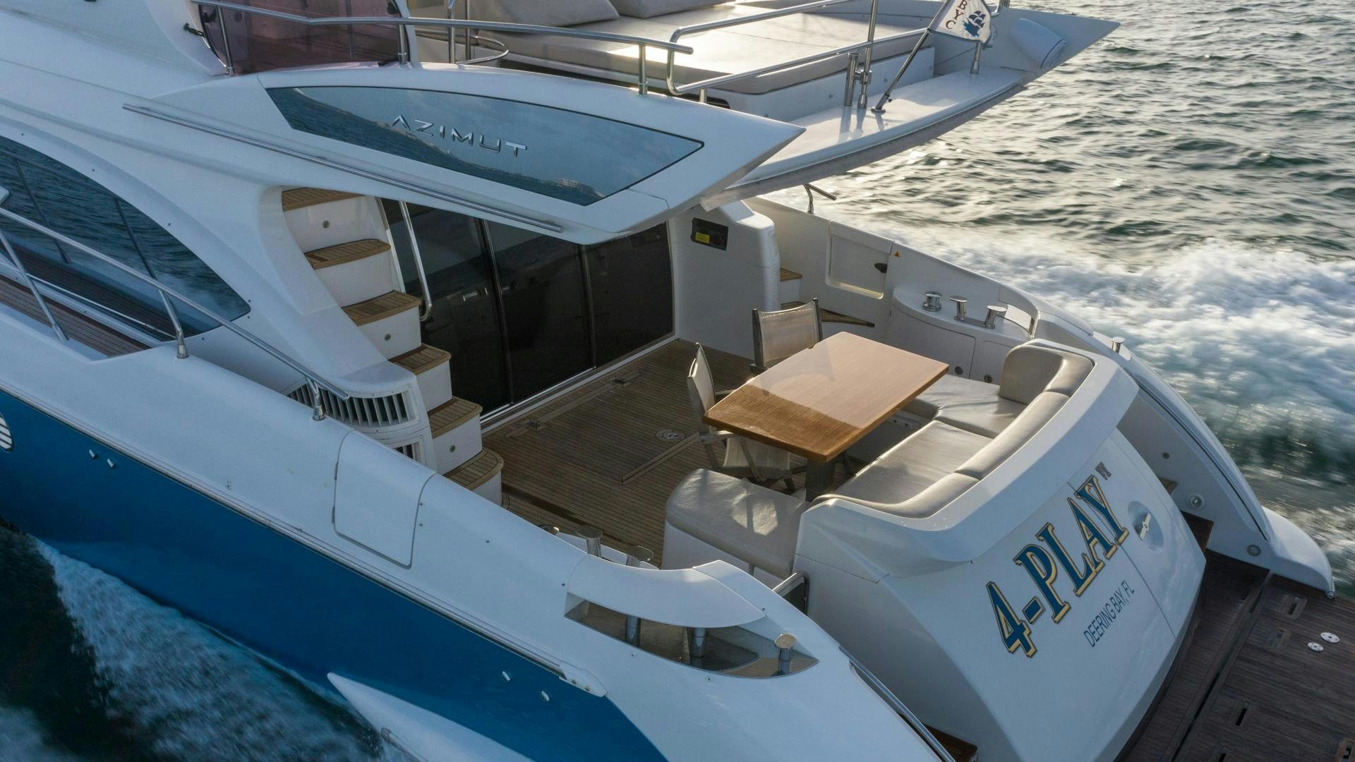a boat on the water aboard 4-PLAY Yacht for Sale