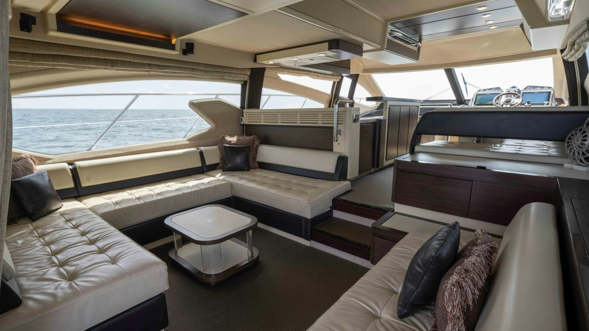 inside of a boat aboard 4-PLAY Yacht for Sale
