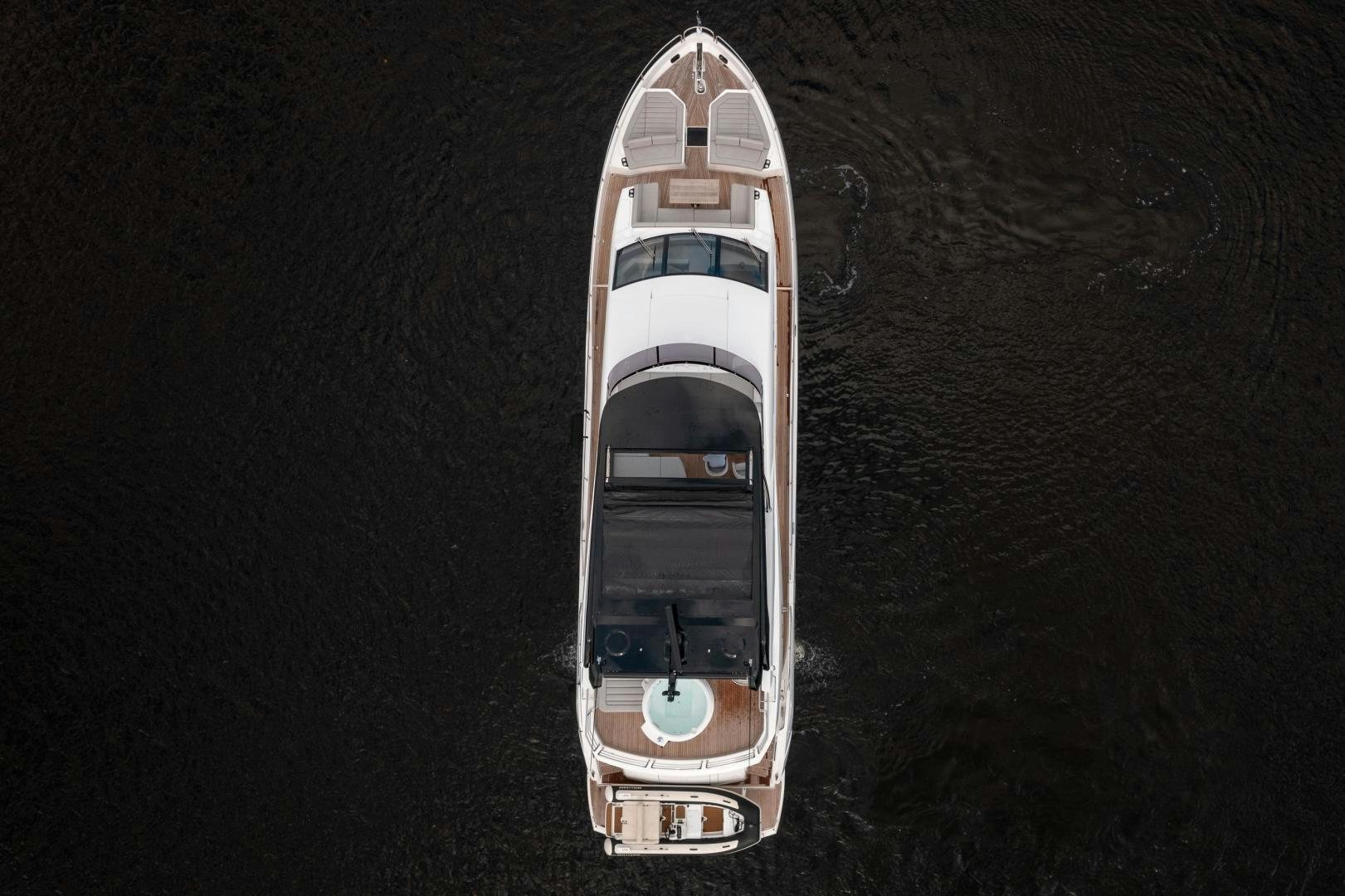 a space shuttle in the dark aboard ONE Yacht for Sale