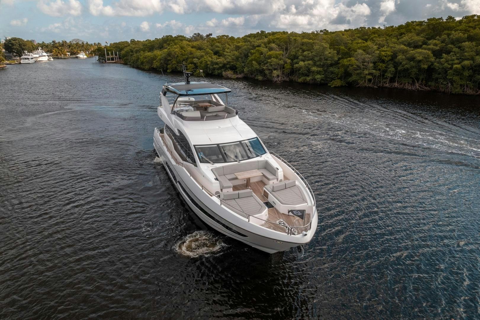 a boat on the water aboard ONE Yacht for Sale