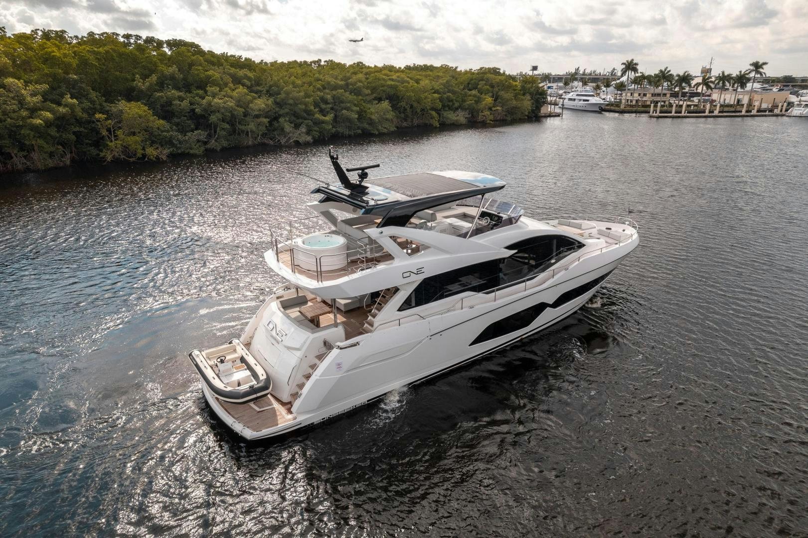 a boat in the water aboard ONE Yacht for Sale