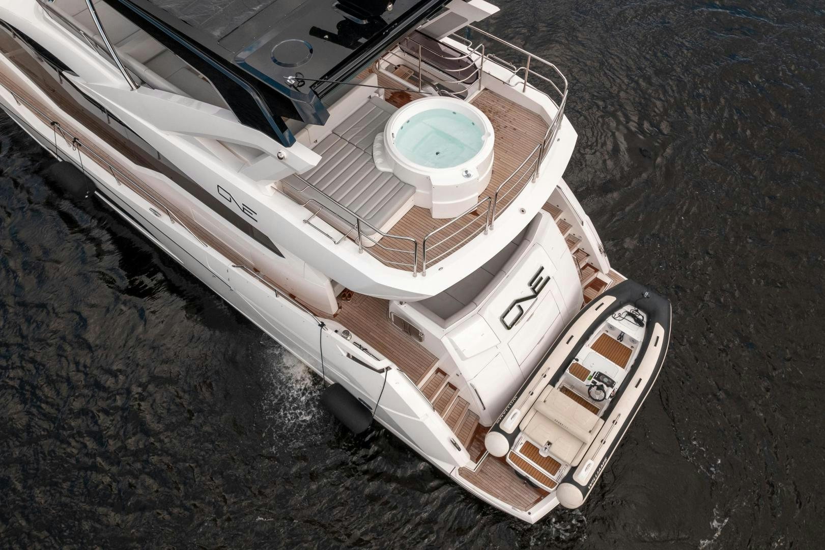 a space shuttle on a dirt road aboard ONE Yacht for Sale