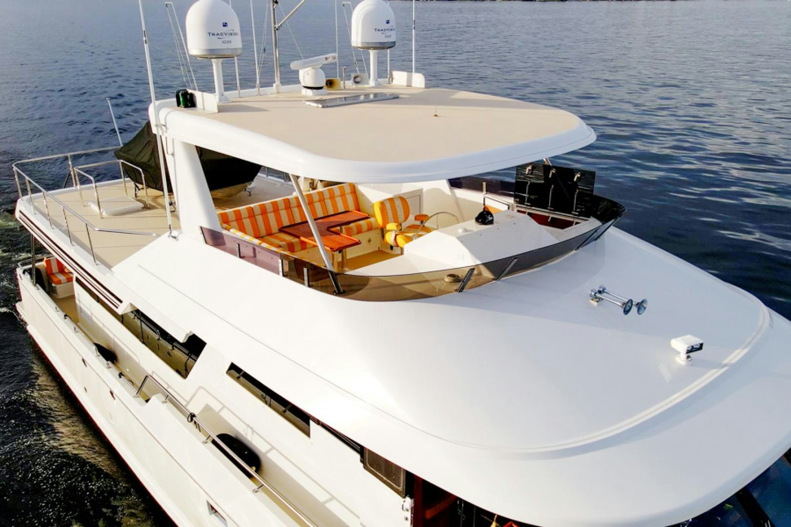 a boat on the water aboard the happy boat Yacht for Sale