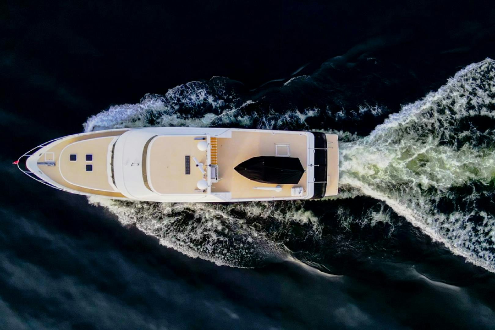 a rectangular object on a surface aboard the happy boat Yacht for Sale