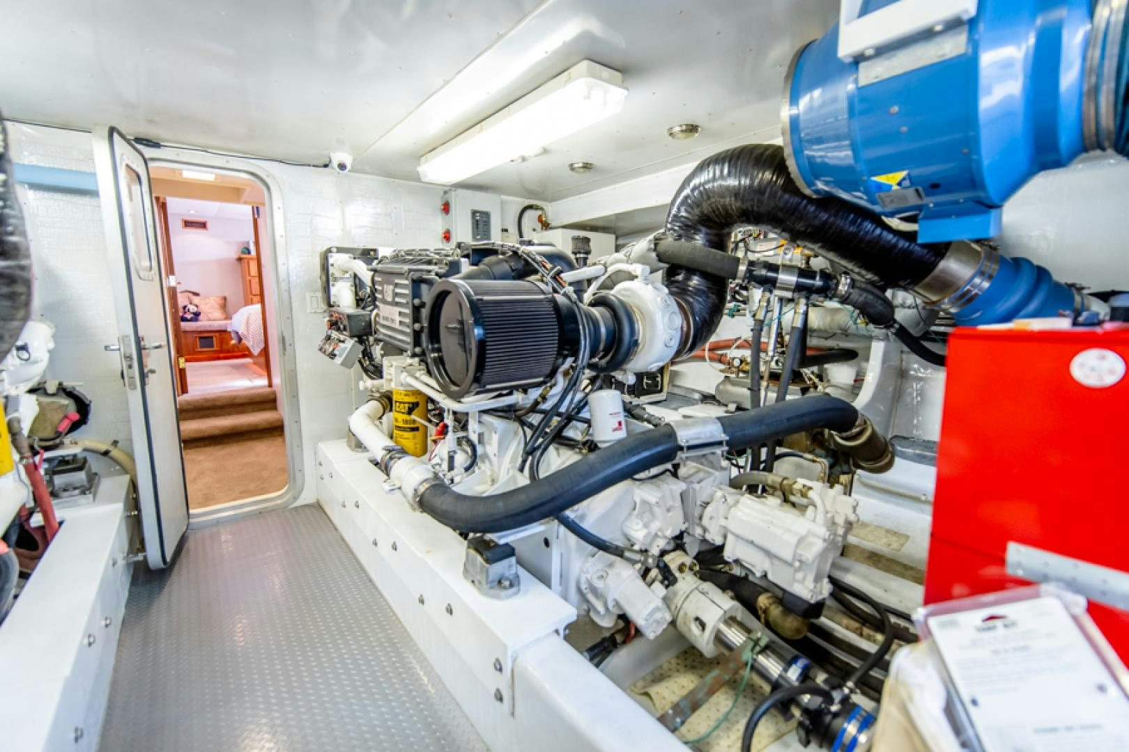a machine with a machine aboard the happy boat Yacht for Sale