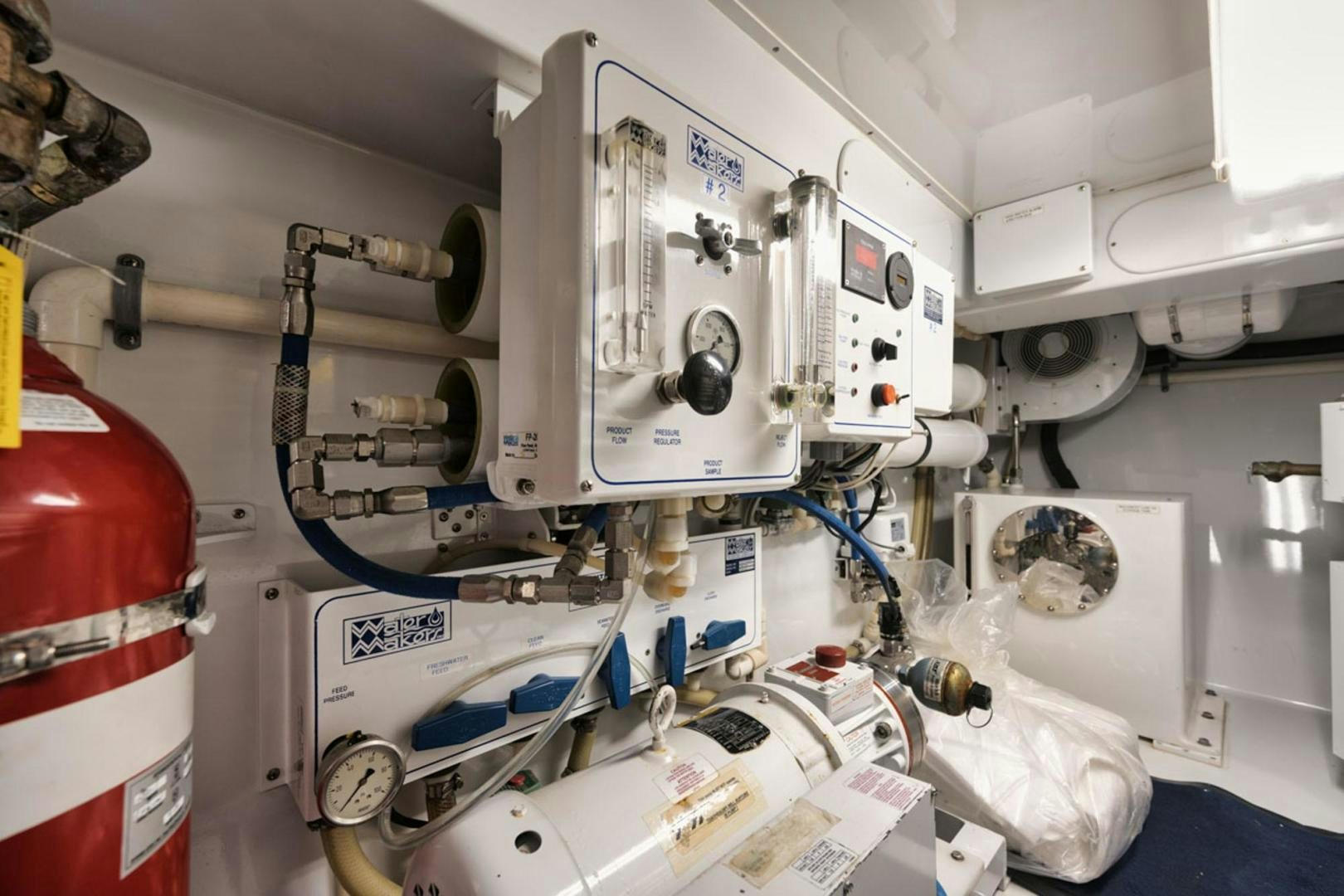 a close-up of a machine aboard SIR REEL Yacht for Sale